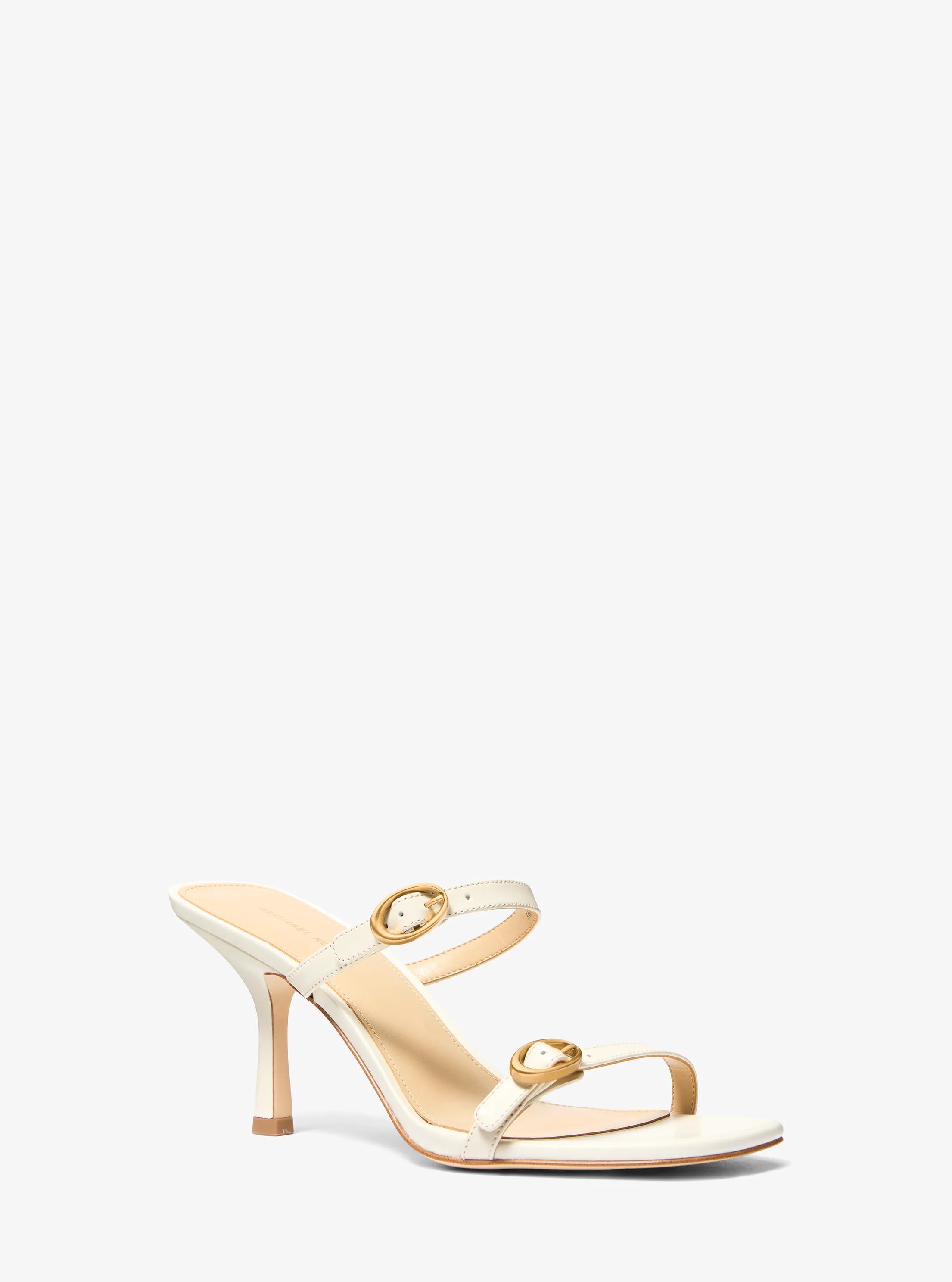 Michael Kors Kya Leather Sandal in Natural - size 6 by