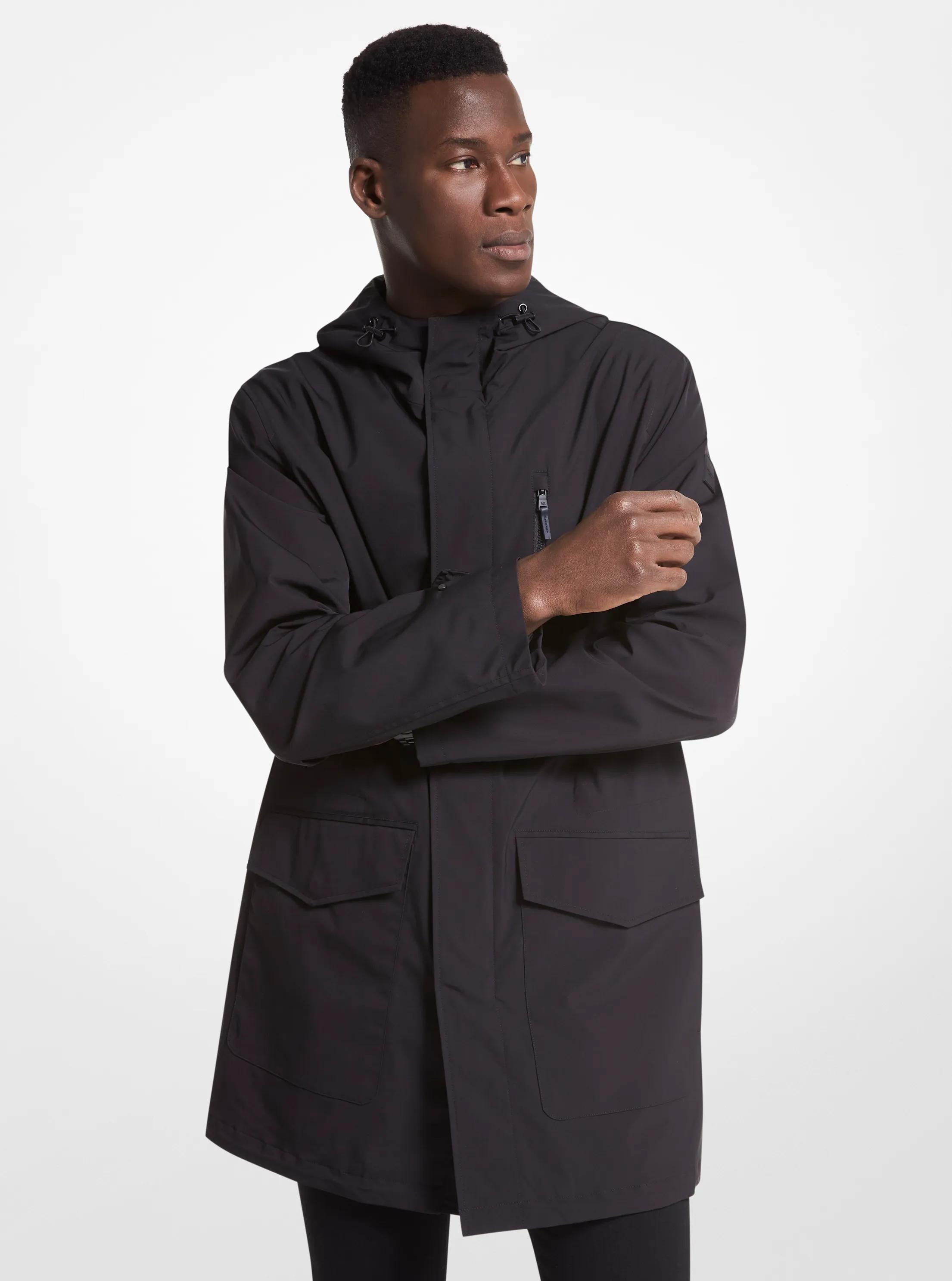 Woven Hooded Parka in BLACK | Michael Kors