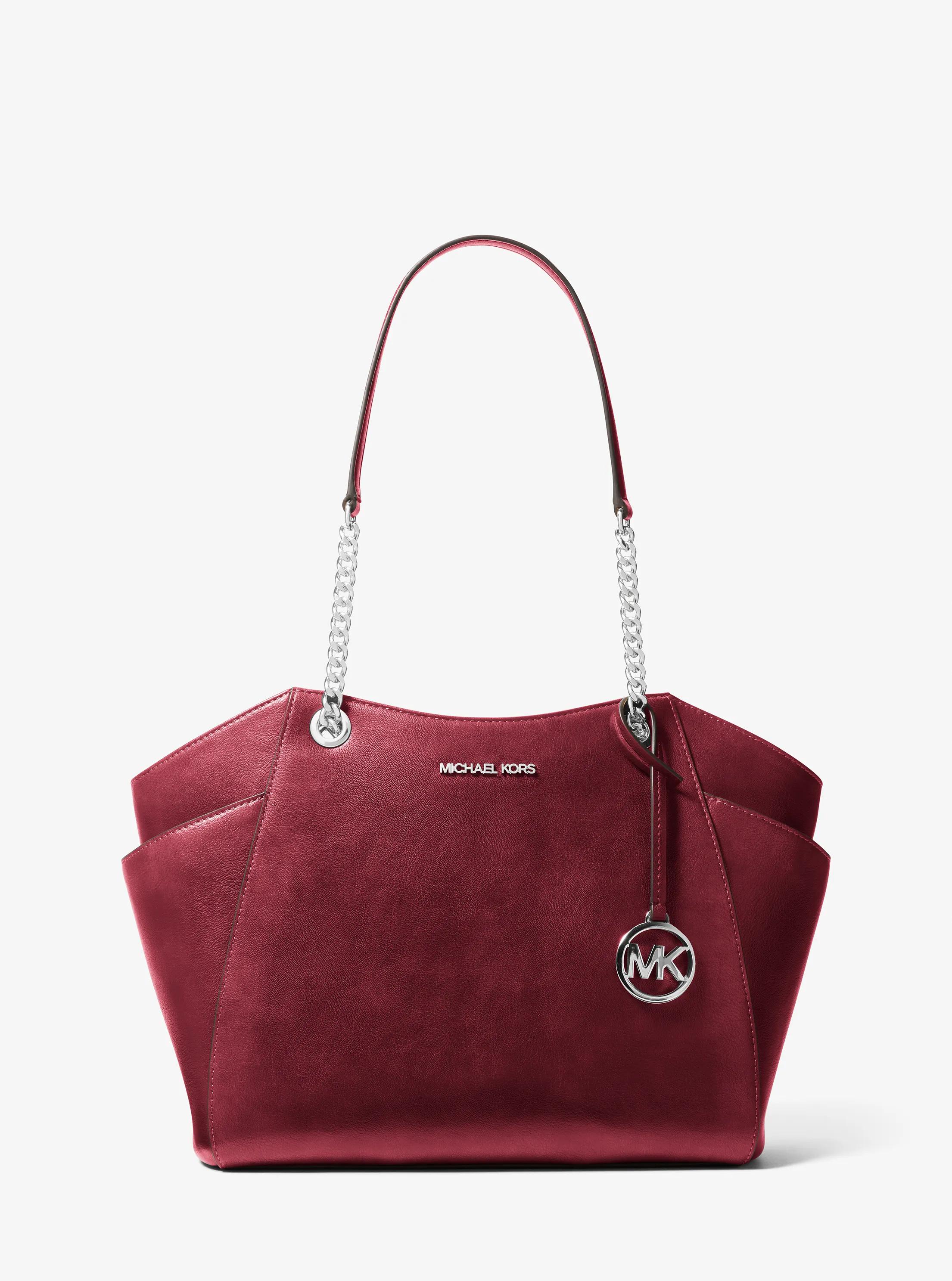 Jet Set Travel Large Tote Bag in MAROON | Michael Kors