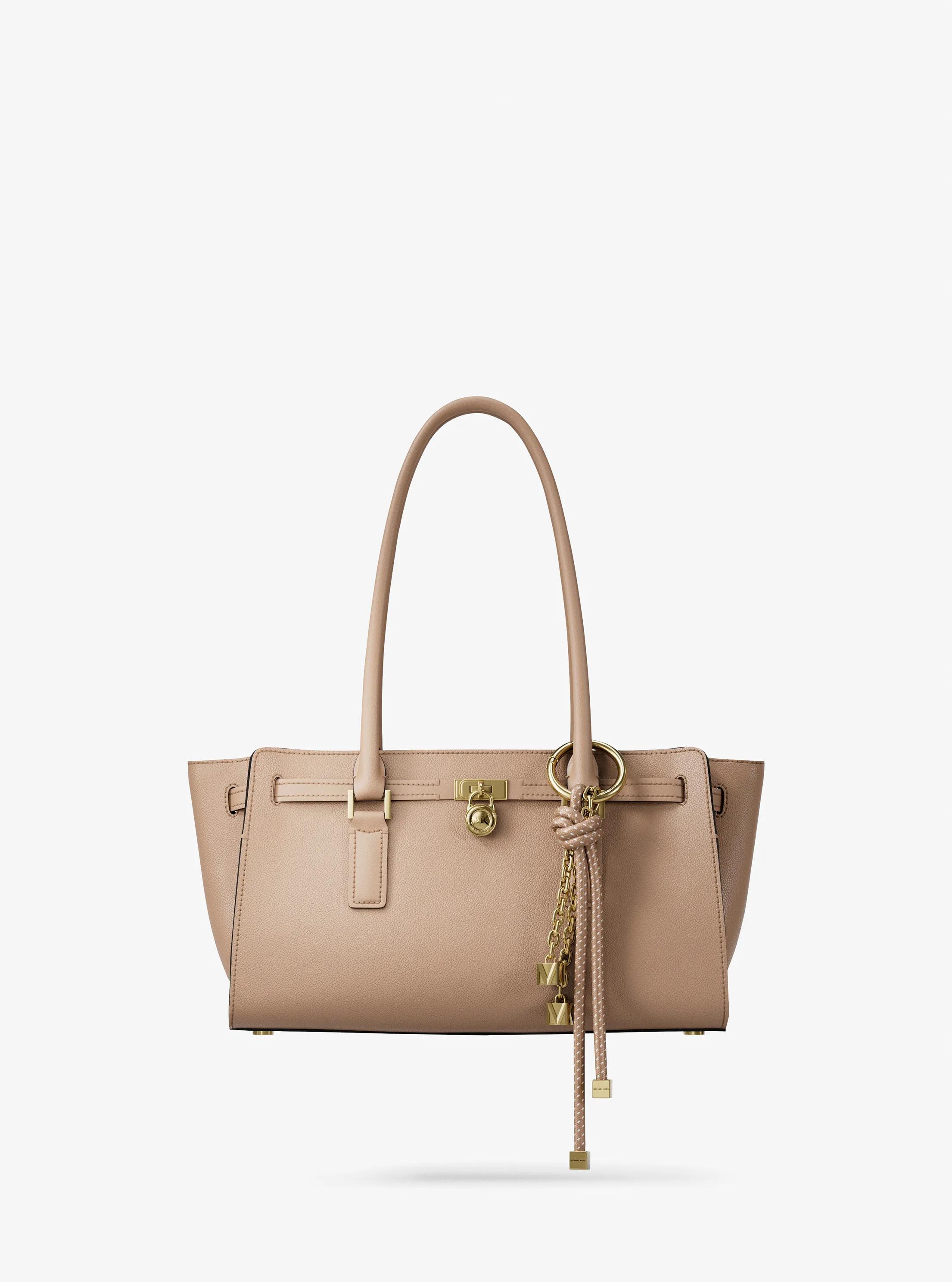 Hamilton Moderne Small Leather Satchel in KHAKI | Michael Kors