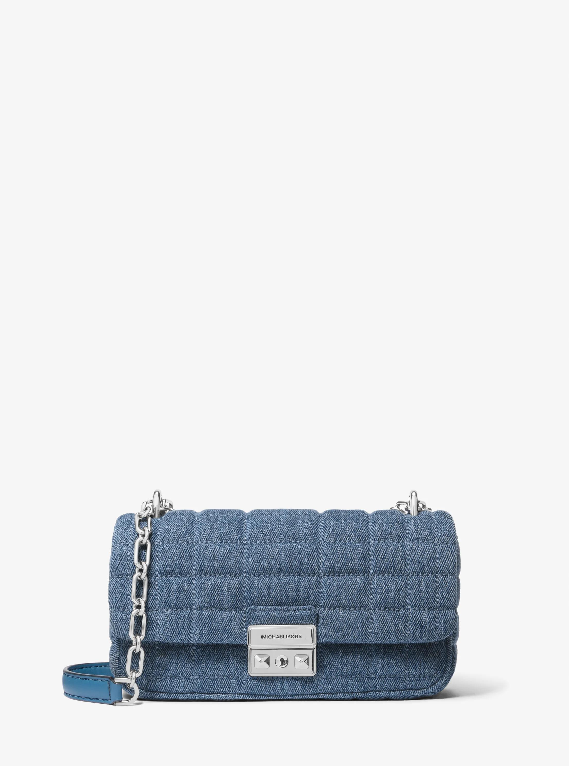 Bolso de hombro Tribeca peque&ntilde;o de denim acolchado in LAVADO UNION | Michael Kors