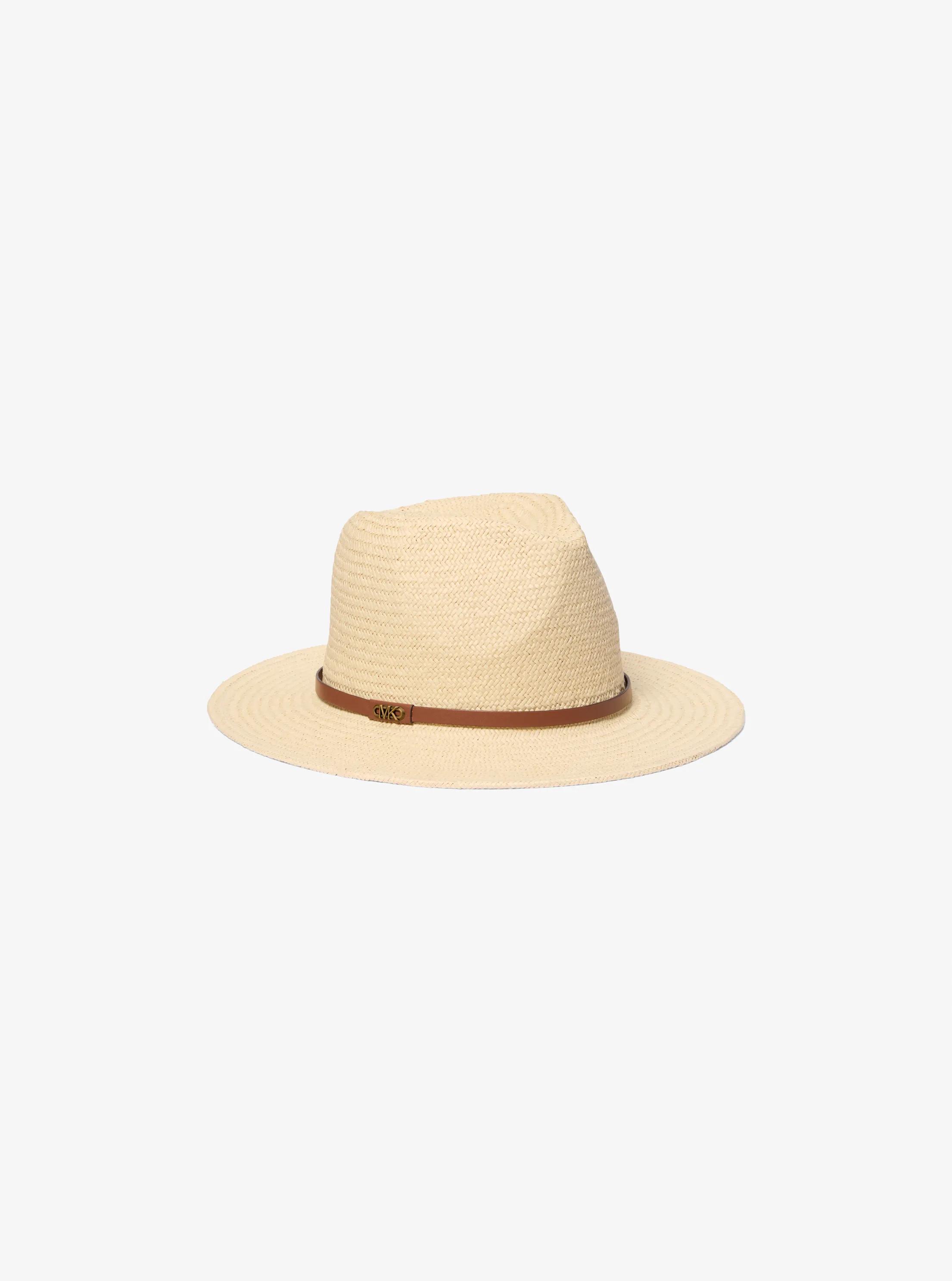 Straw Hat in LT TAN/LUGGAGE | Michael Kors
