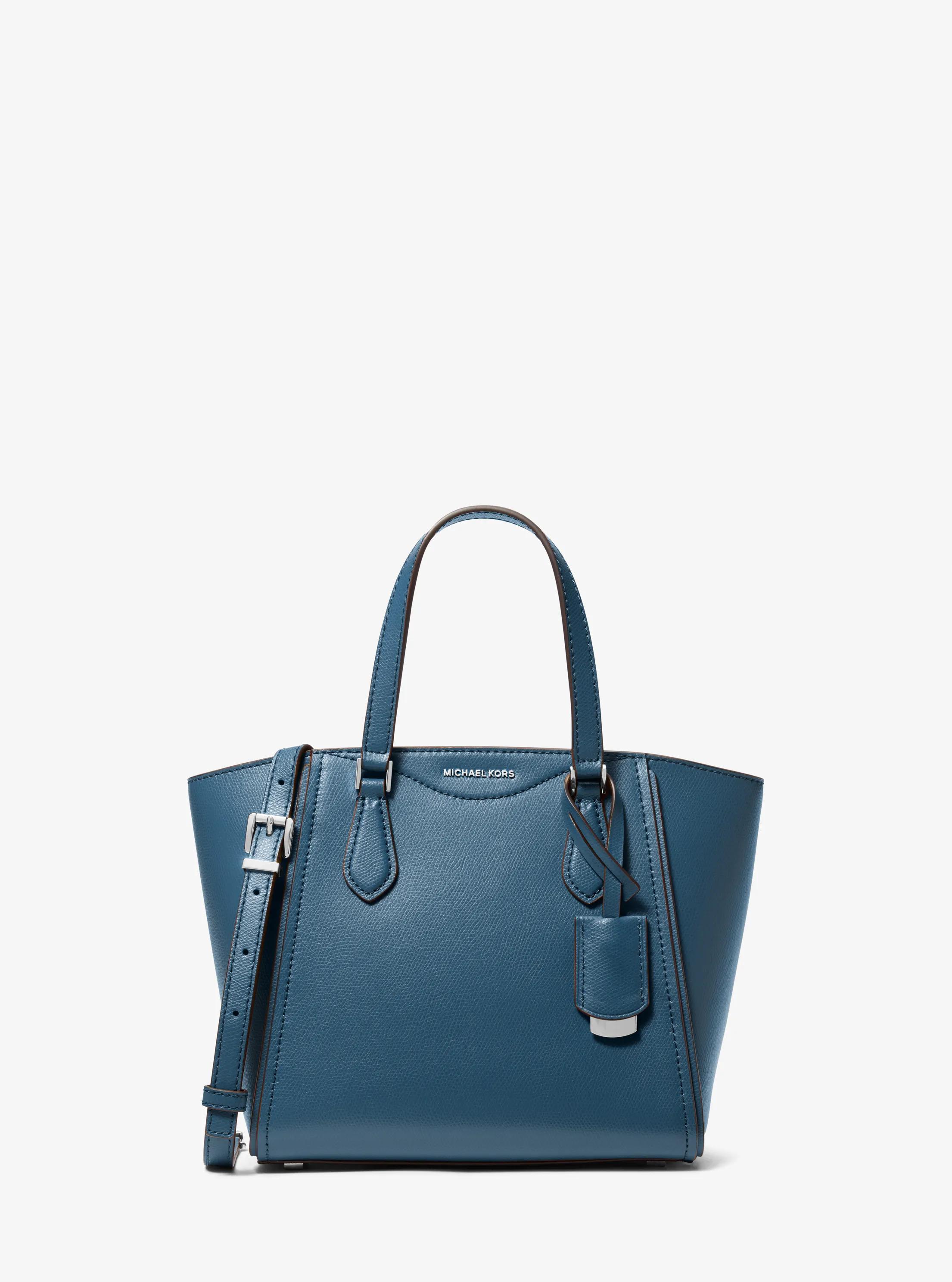 Bandolera Taryn peque&ntilde;a transformable de piel in CHAMBRAY OSCURO | Michael Kors