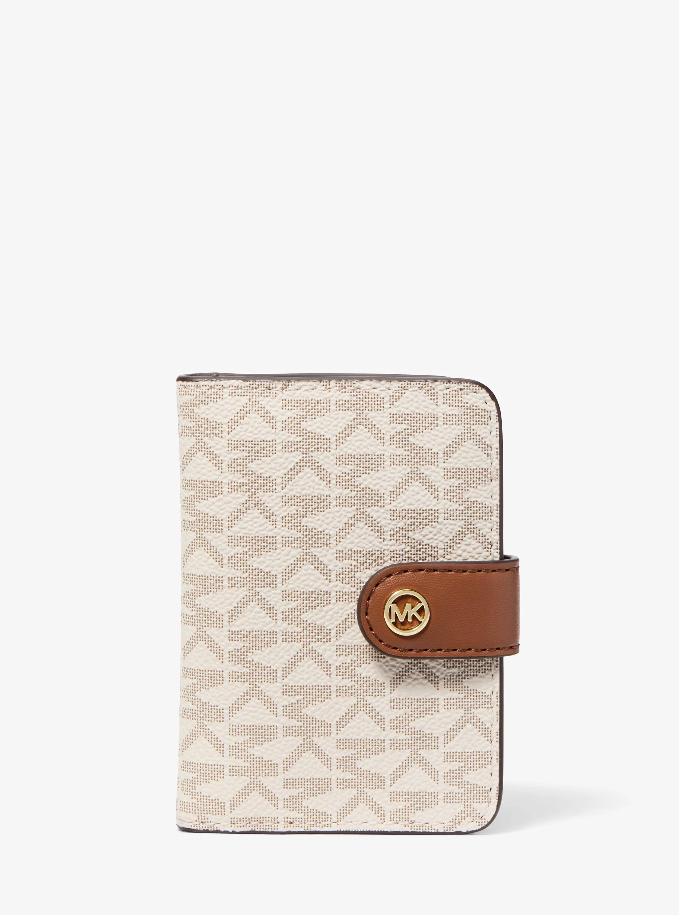 Jet Set Travel Small Signature Logo Billfold Wallet in VANILLA | Michael Kors
