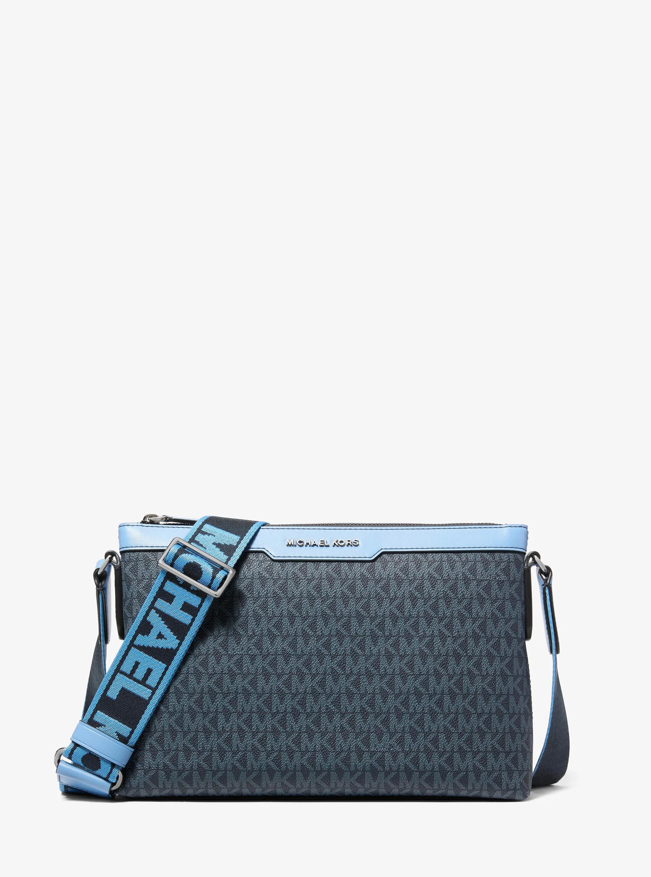 Hudson Signature Logo Messenger Bag in ADMIRL MULTI | Michael Kors