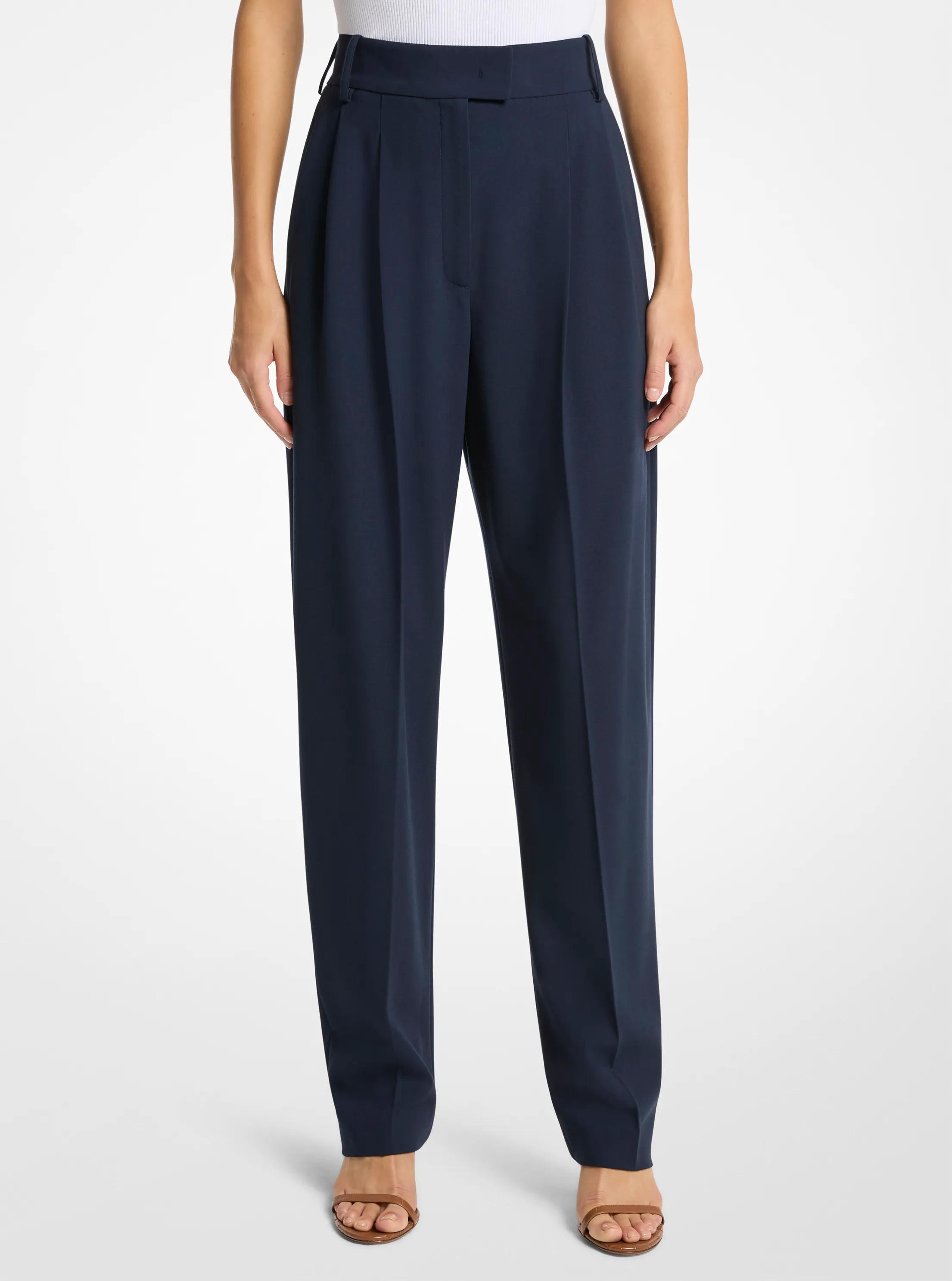Pantal&oacute;n Chase estrecho de sarga de lana in AZUL MEDIANOCHE | Michael Kors