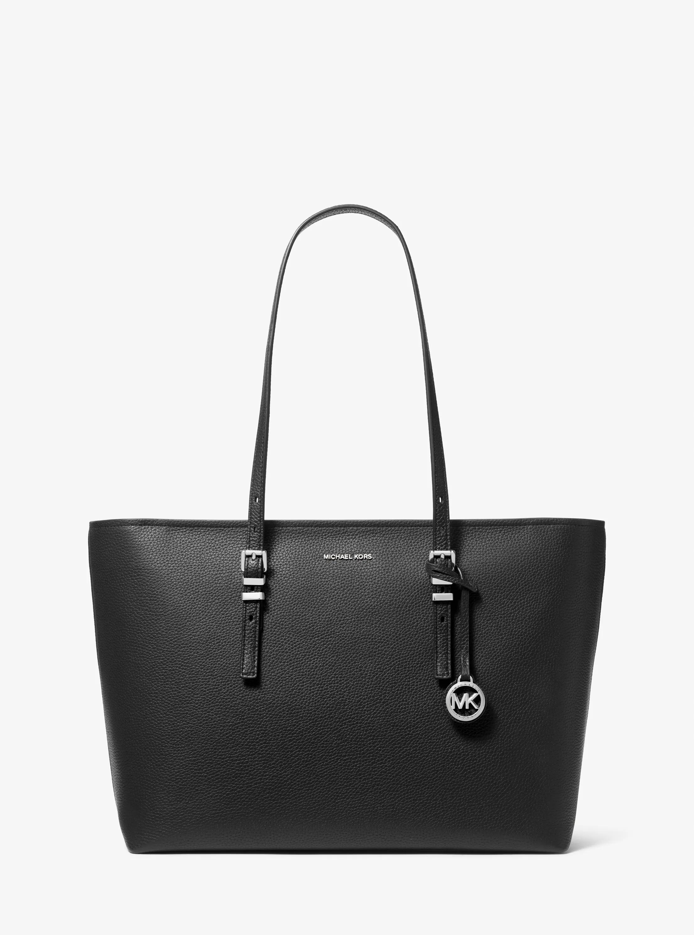 MK Grand cabas Quinn en cuir grainé - Noir - Michael Kors