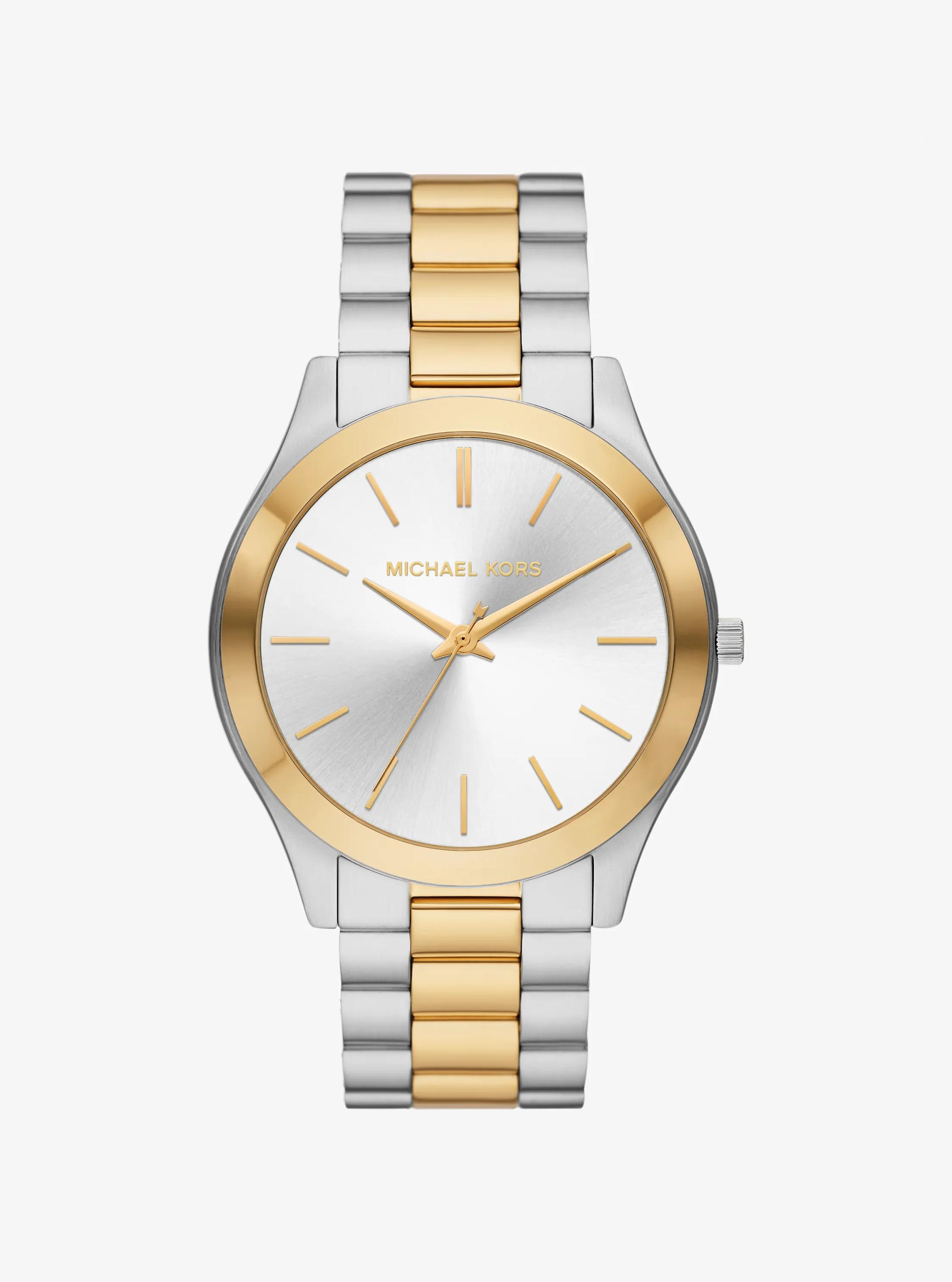 Montre surdimensionn&eacute;e Aspyn &agrave; deux tons in DEUX TONS | Michael Kors