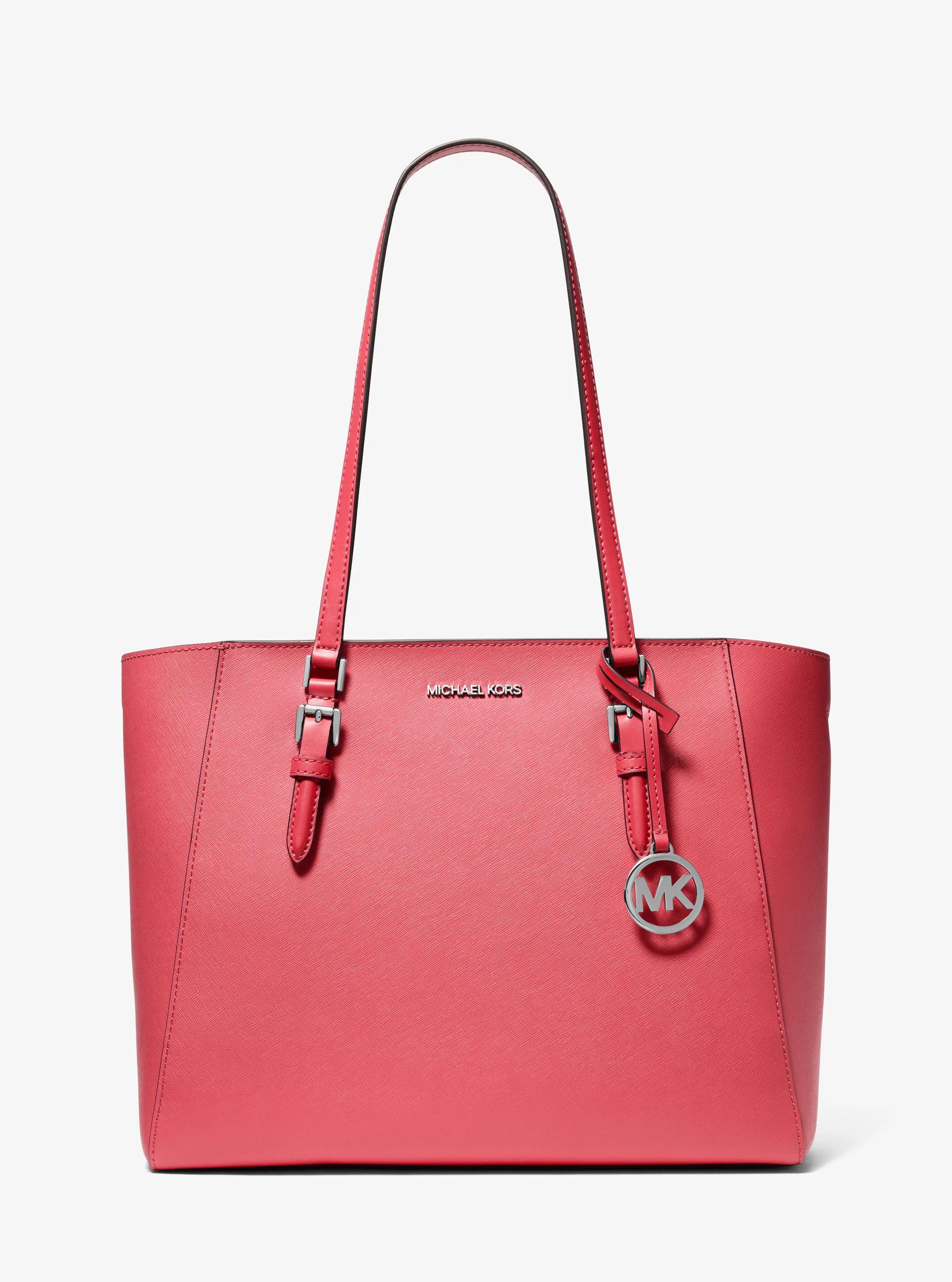 Charlotte Large Leather and Signature Logo 3-in-1 Tote Bag