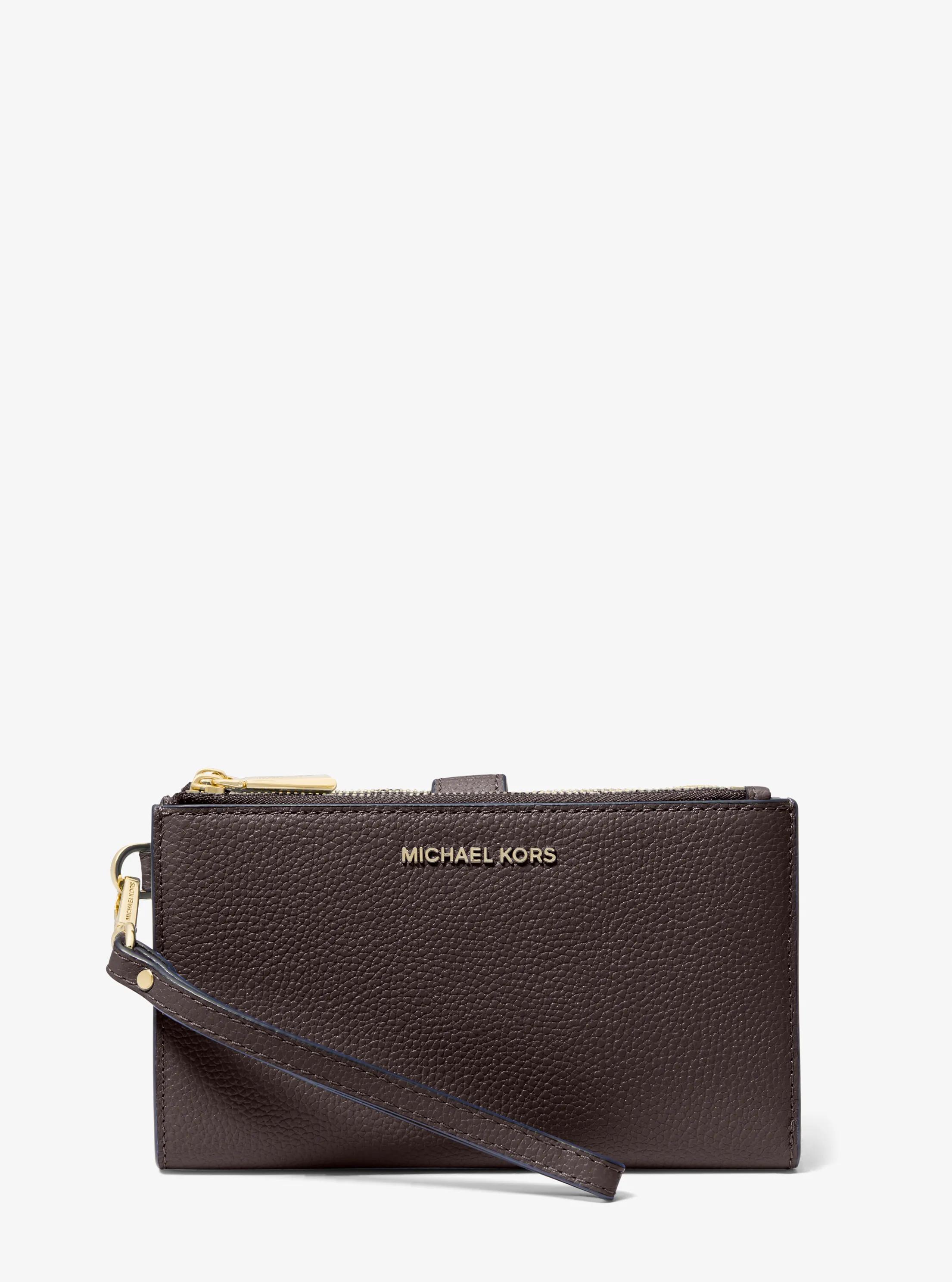 Adele Leather Smartphone Wallet in CHOCOLATE | Michael Kors