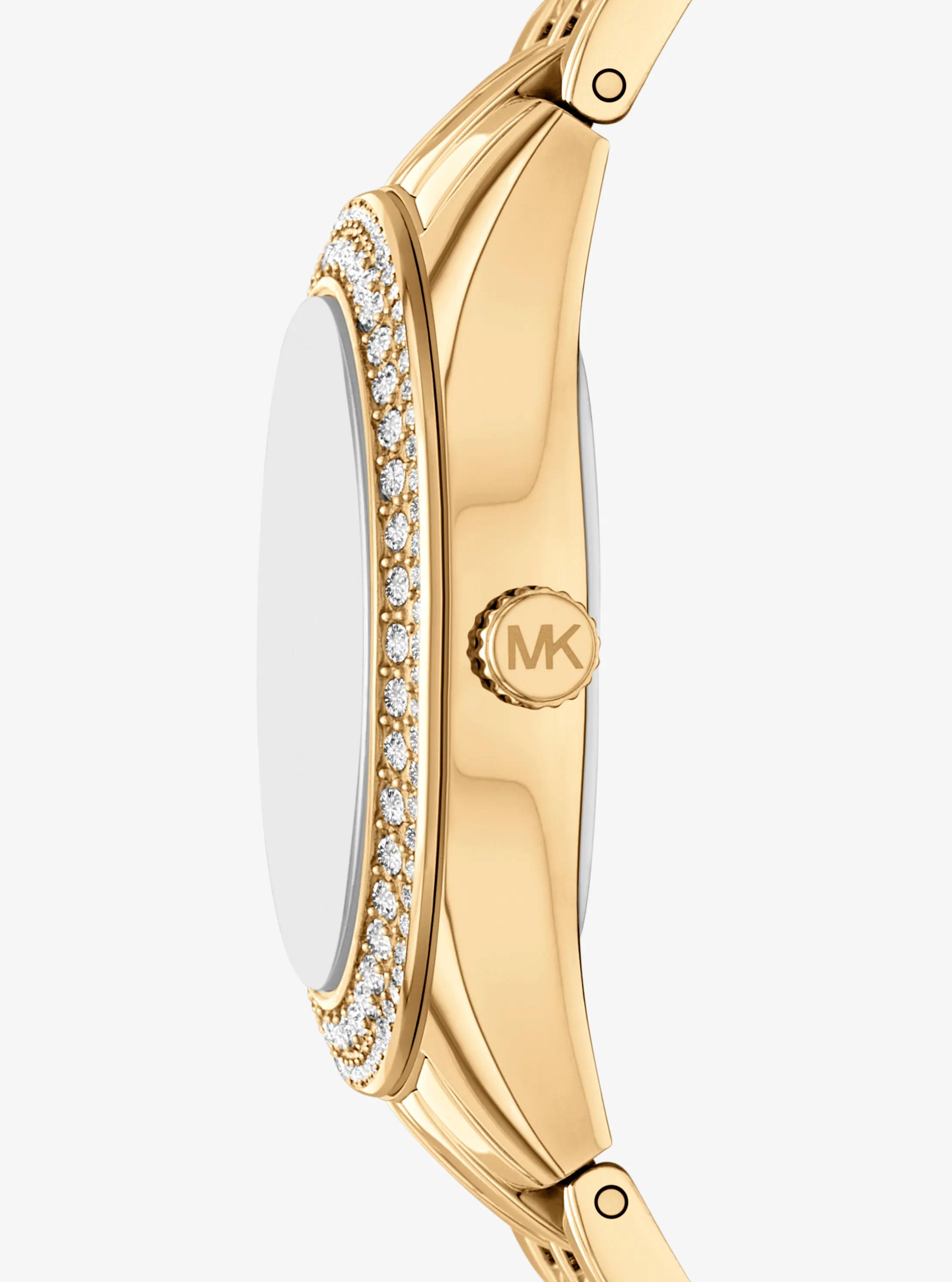 Mini Harlowe Pavé Gold-Tone Watch and Jewelry Set