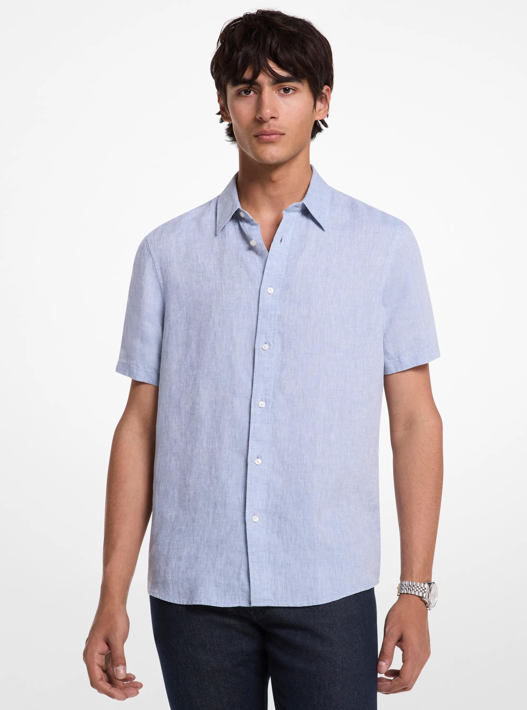 Camisa de lino in CHAMBRAY | Michael Kors