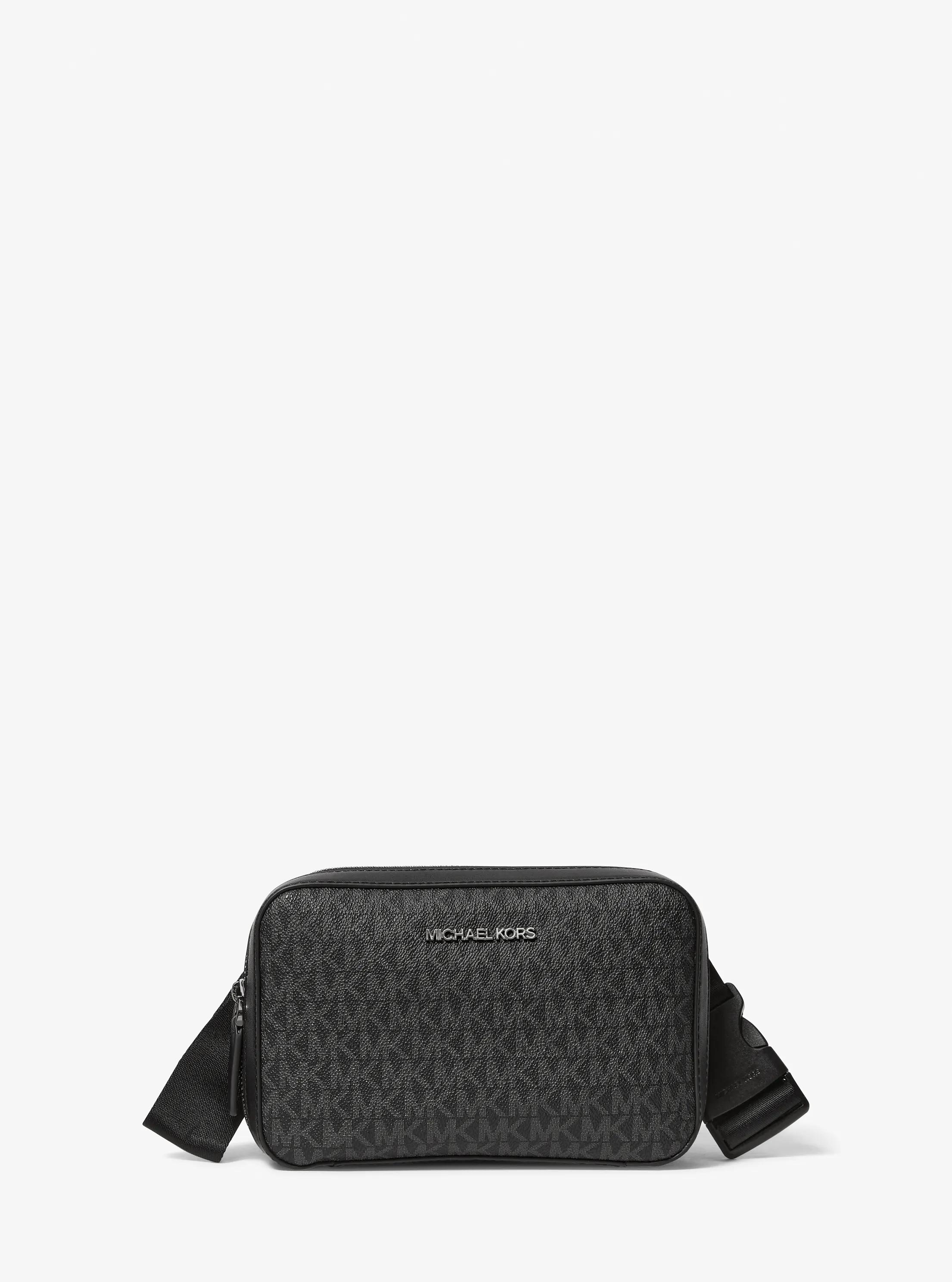 Cooper Signature Logo Belt Bag in BLACK | Michael Kors