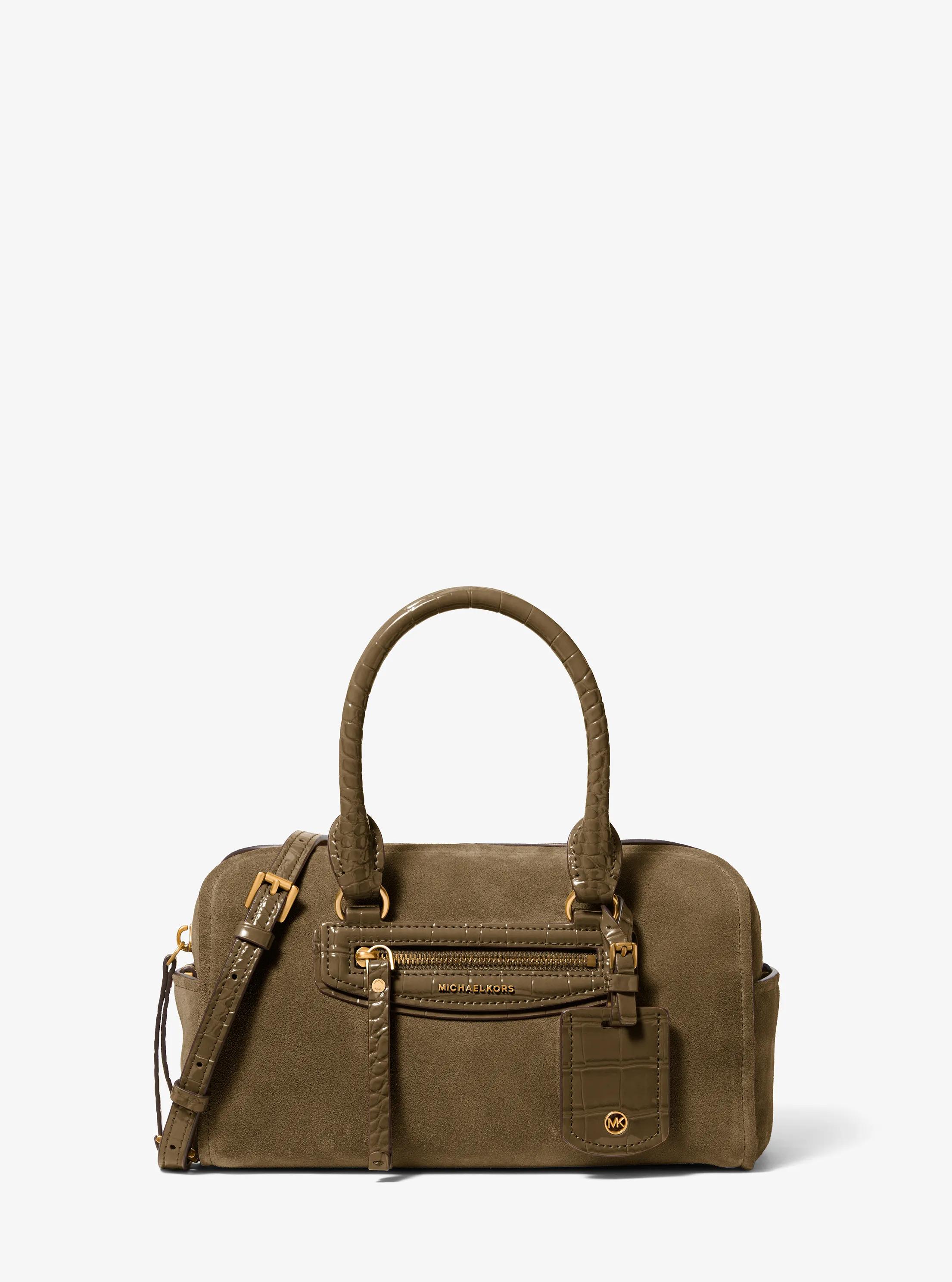 MK Très petit sac marin à bandoulière Jet Set Travel en daim - Vert - Michael Kors