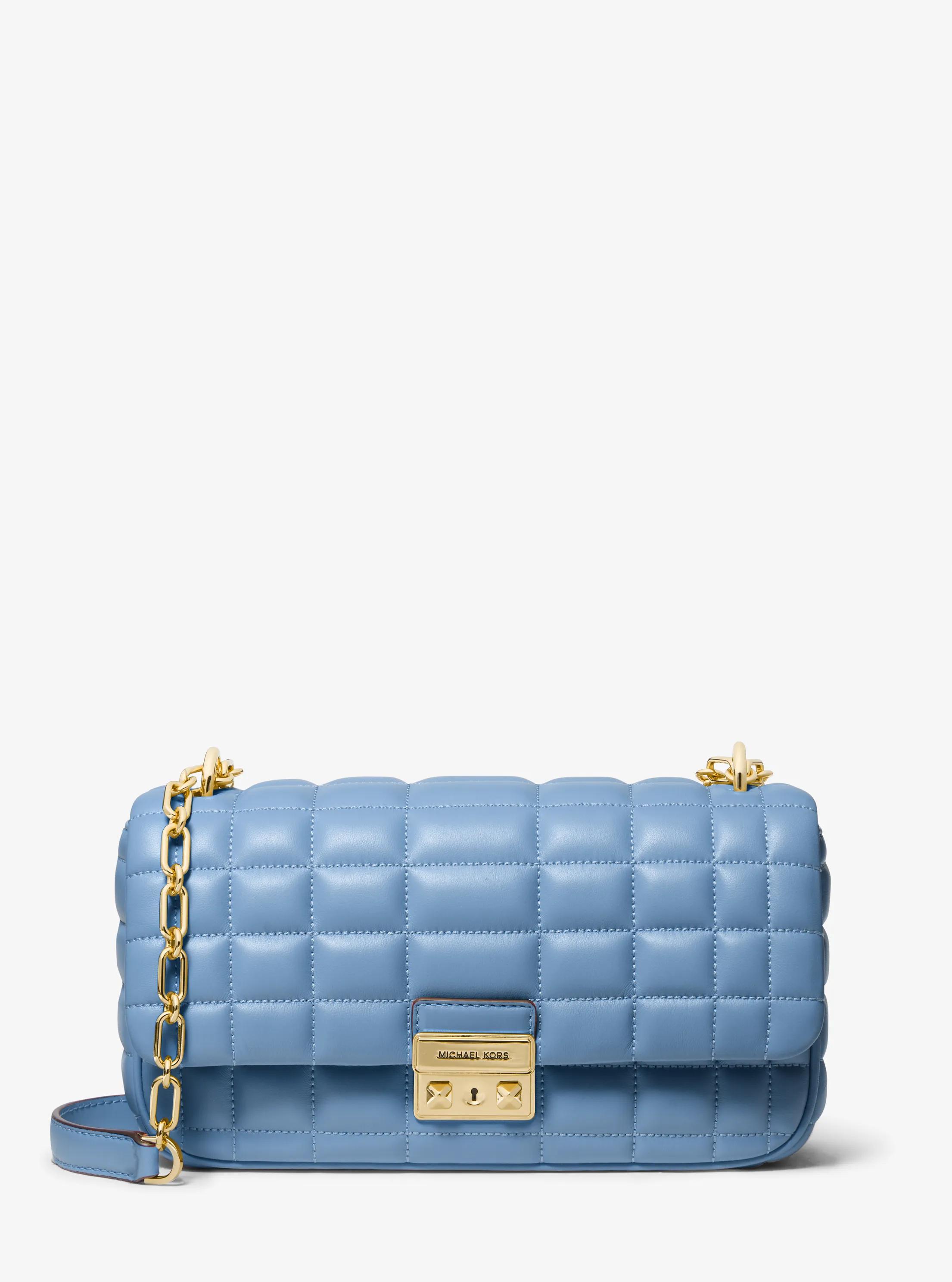 Tribeca Large Quilted Leather Shoulder Bag in FRENCH BLUE | Michael Kors