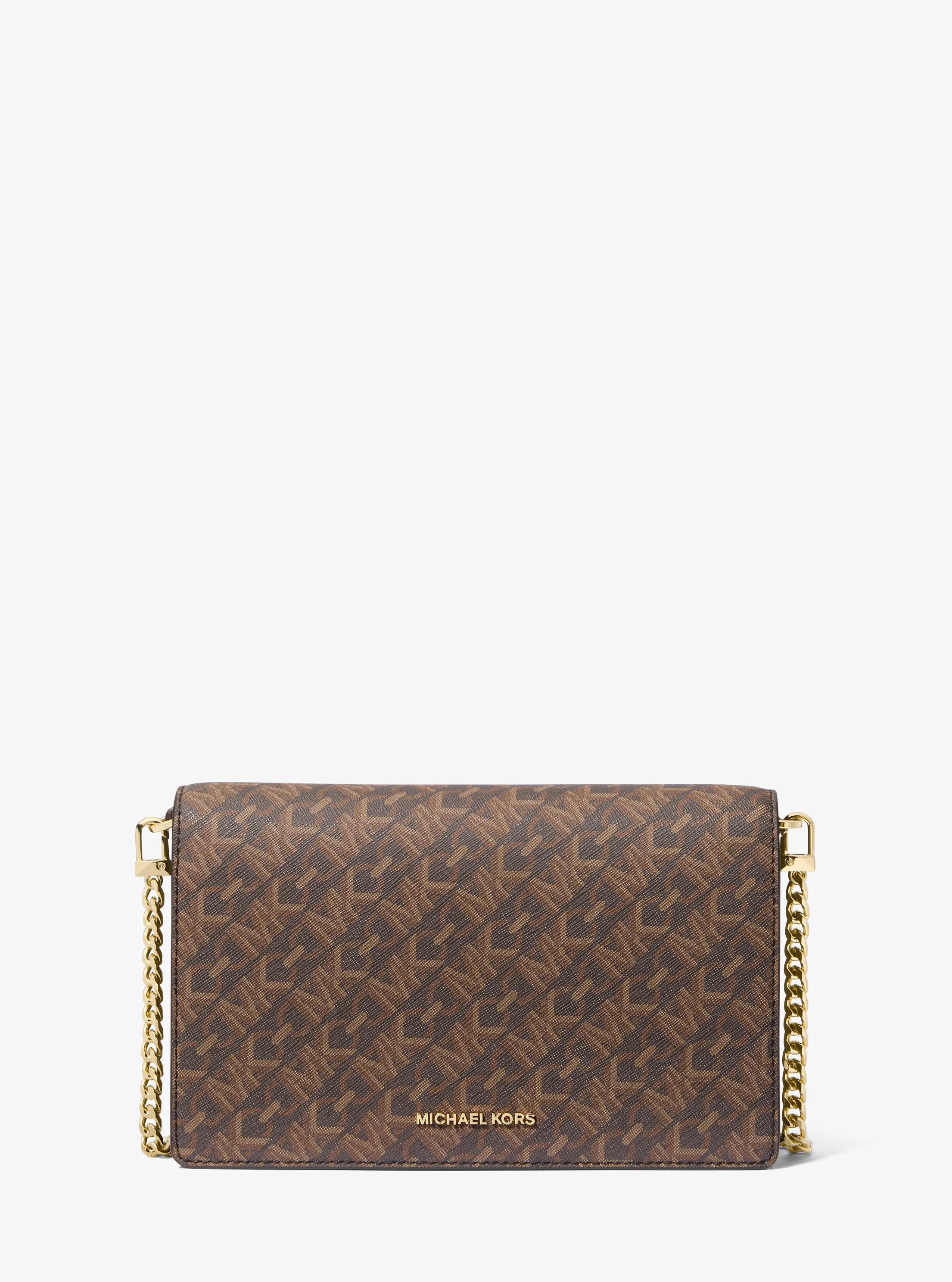 Bandolera Jet Set mediana con logotipo imperio in MARR&Oacute;N/LUGGAGE | Michael Kors