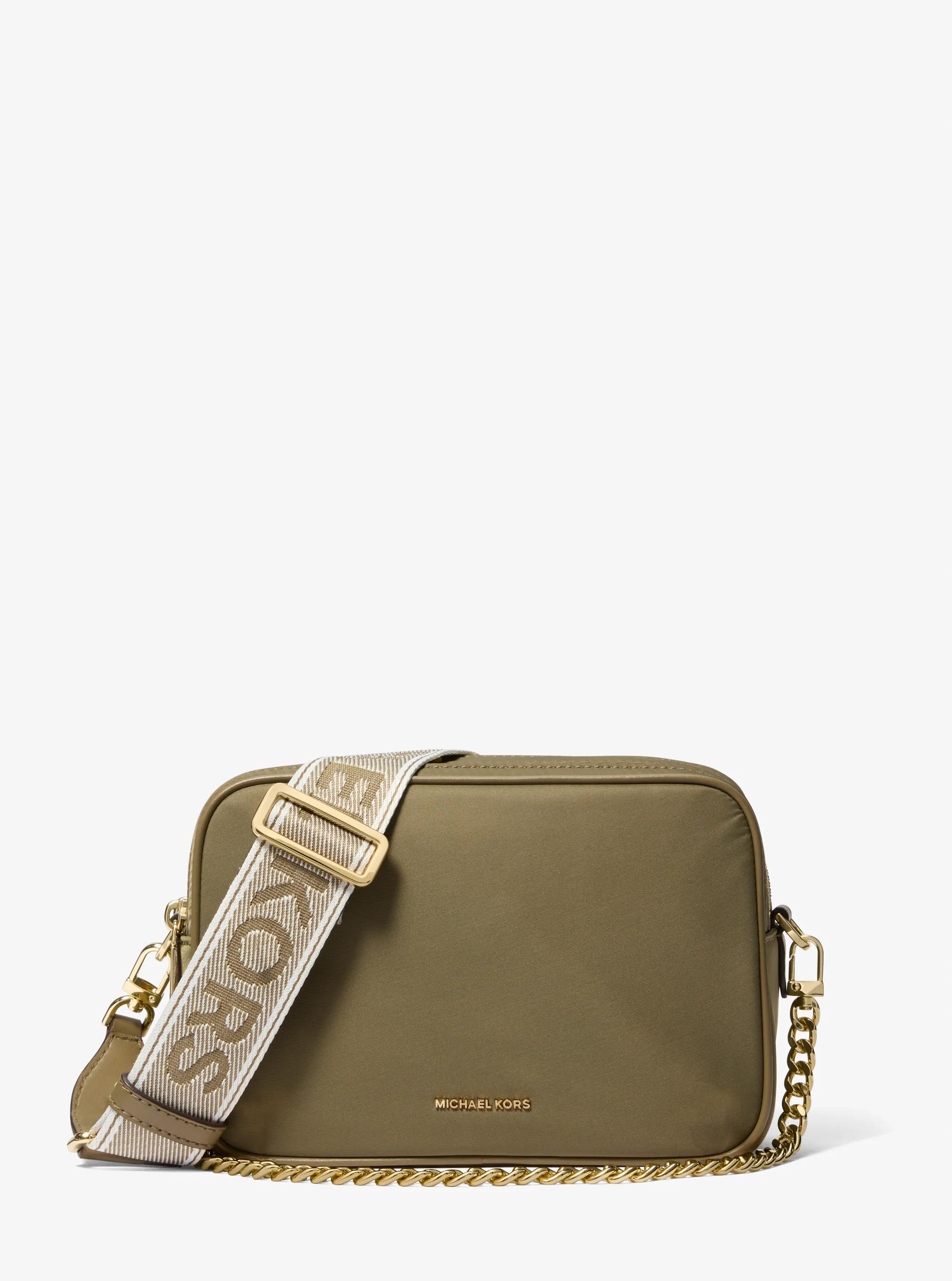 Bandolera para c&aacute;mara Bryant mediana de nailon in VERDE SAFARI | Michael Kors