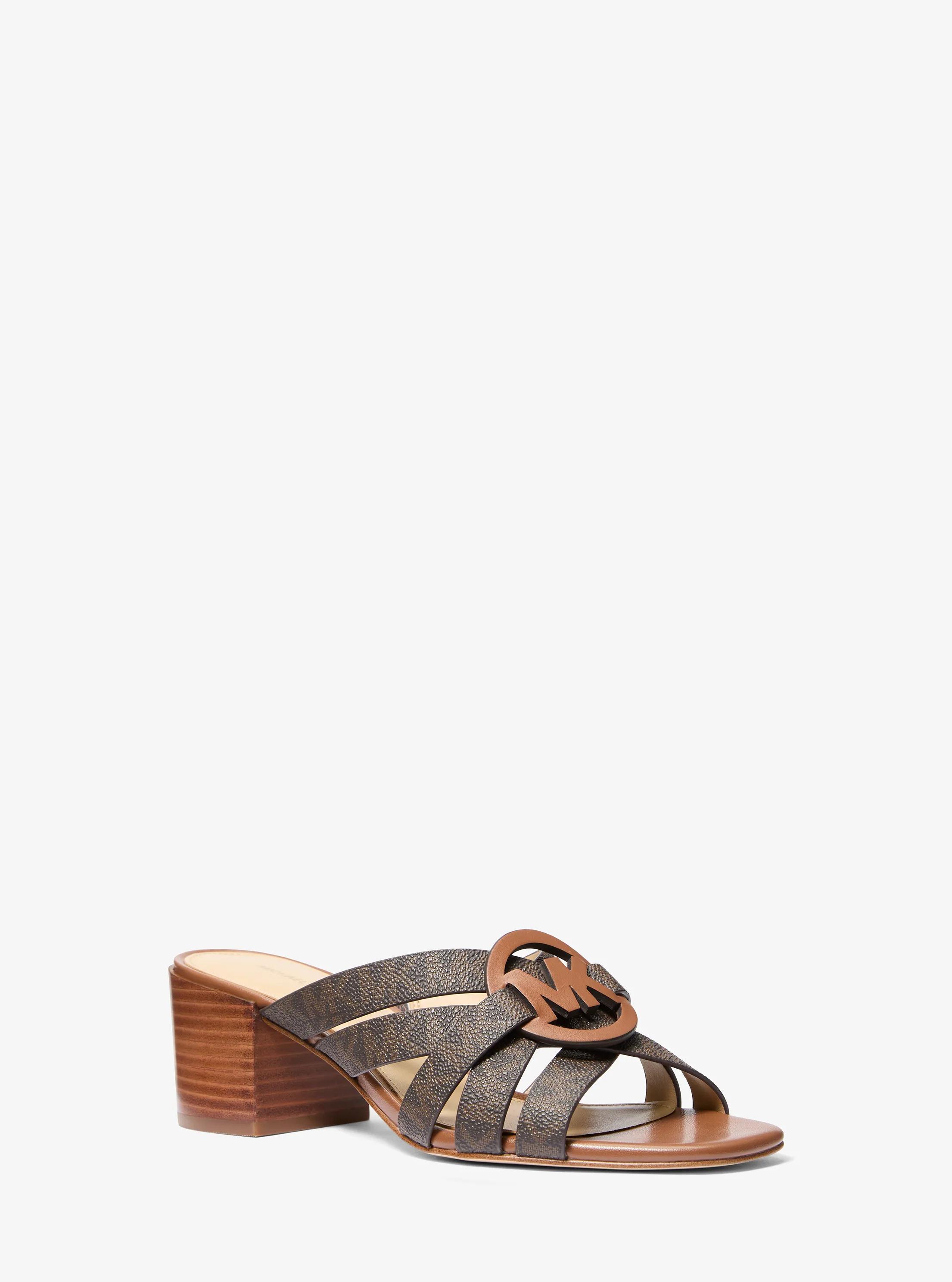 MK Sandale Erika à logo Signature - Marron - Michael Kors