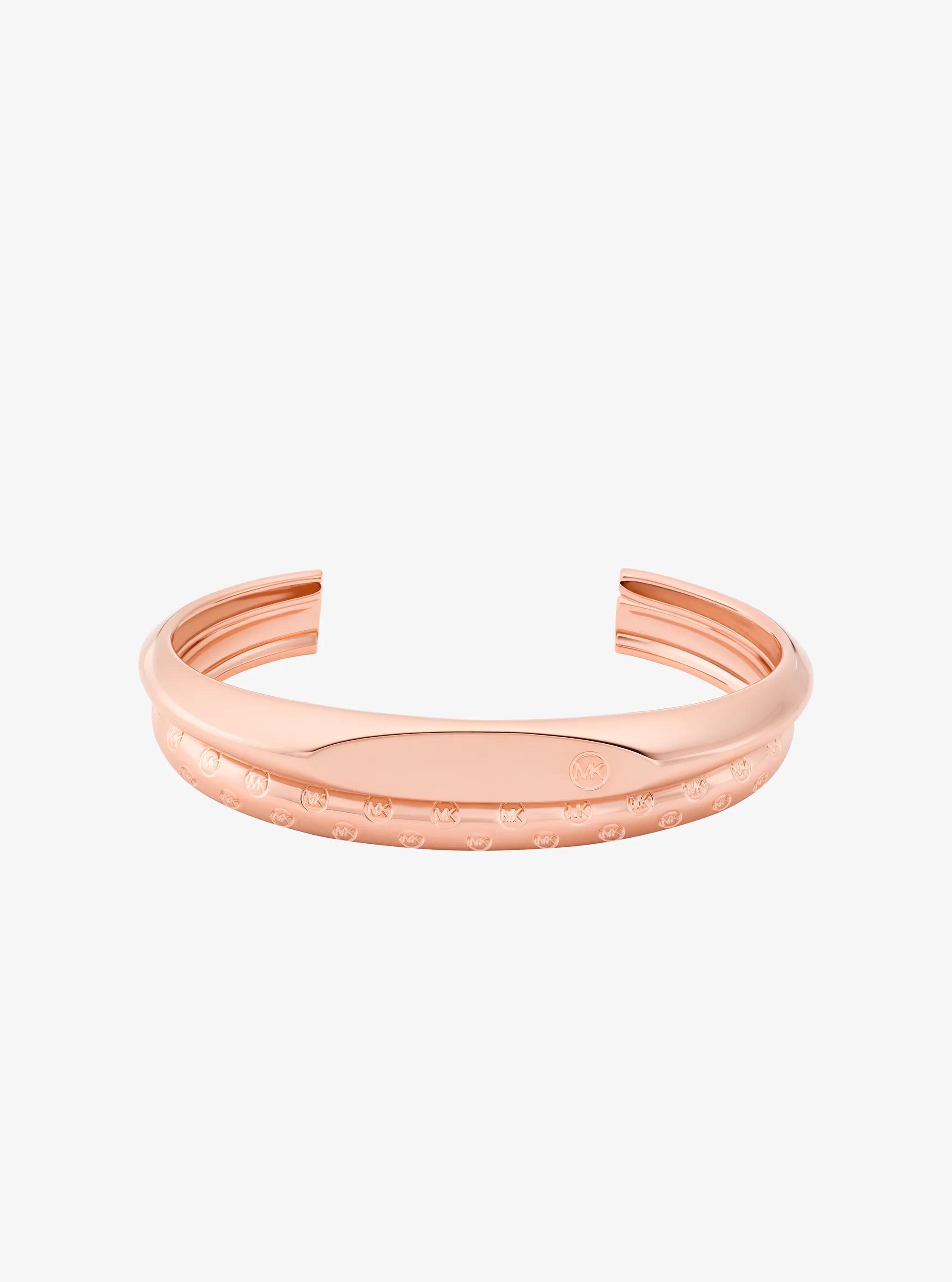 Brazalete con logotipo grabado in DORADO ROSA | Michael Kors