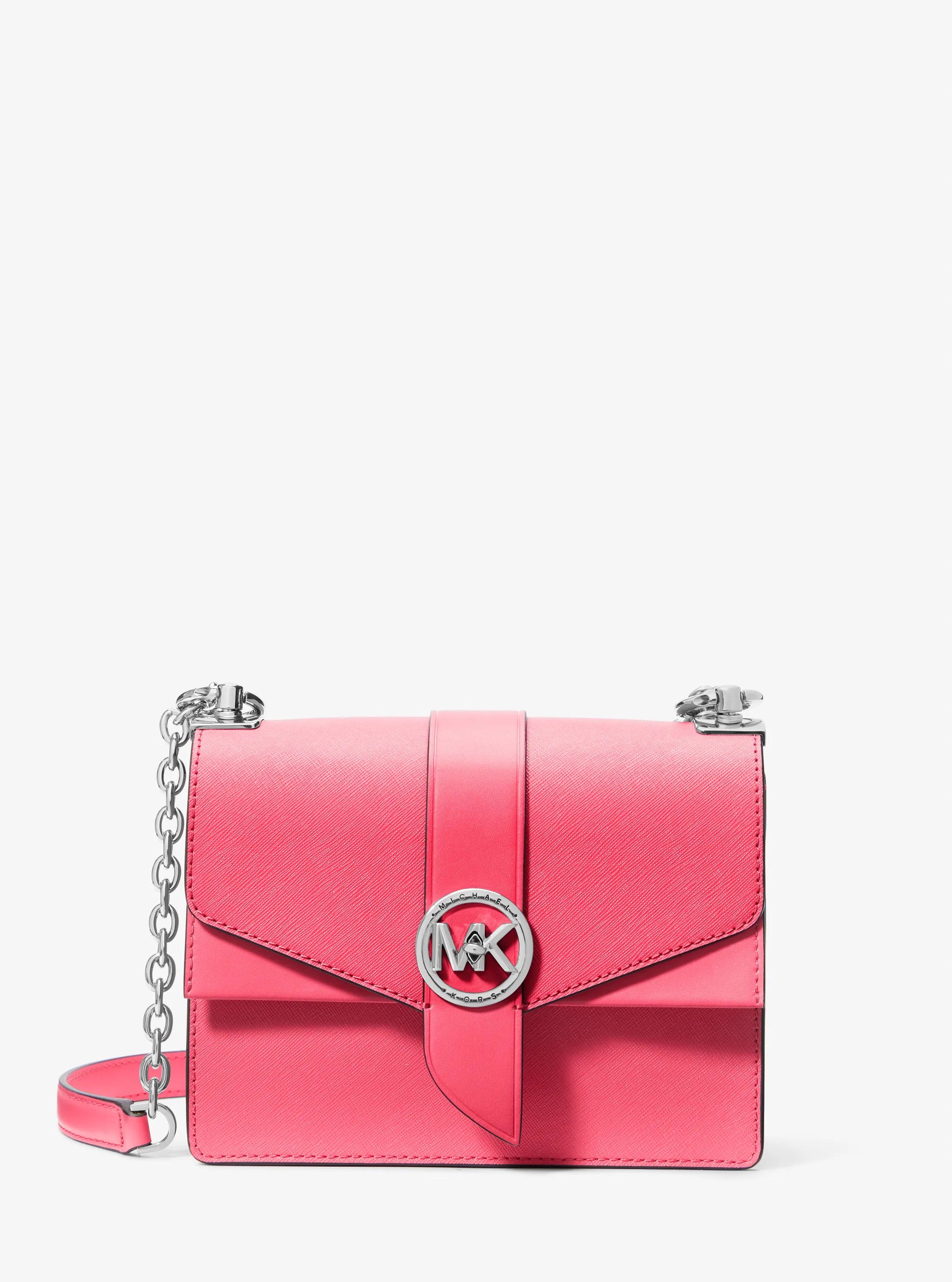 Umh&auml;ngetasche Greenwich Small aus Saffianleder in GERANIE | Michael Kors