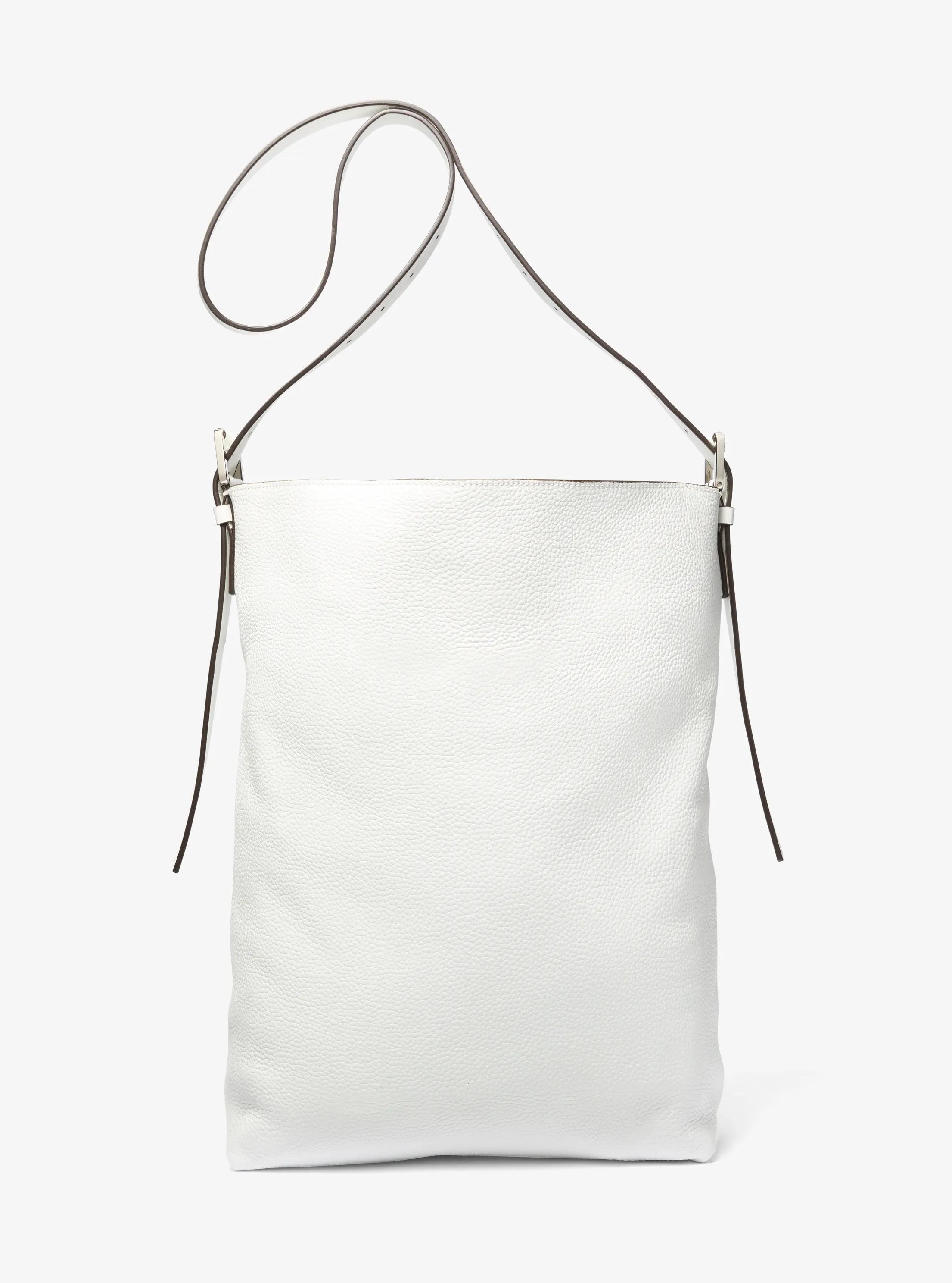 Kiera Leather Hobo Bag in OPTIC WHITE | Michael Kors