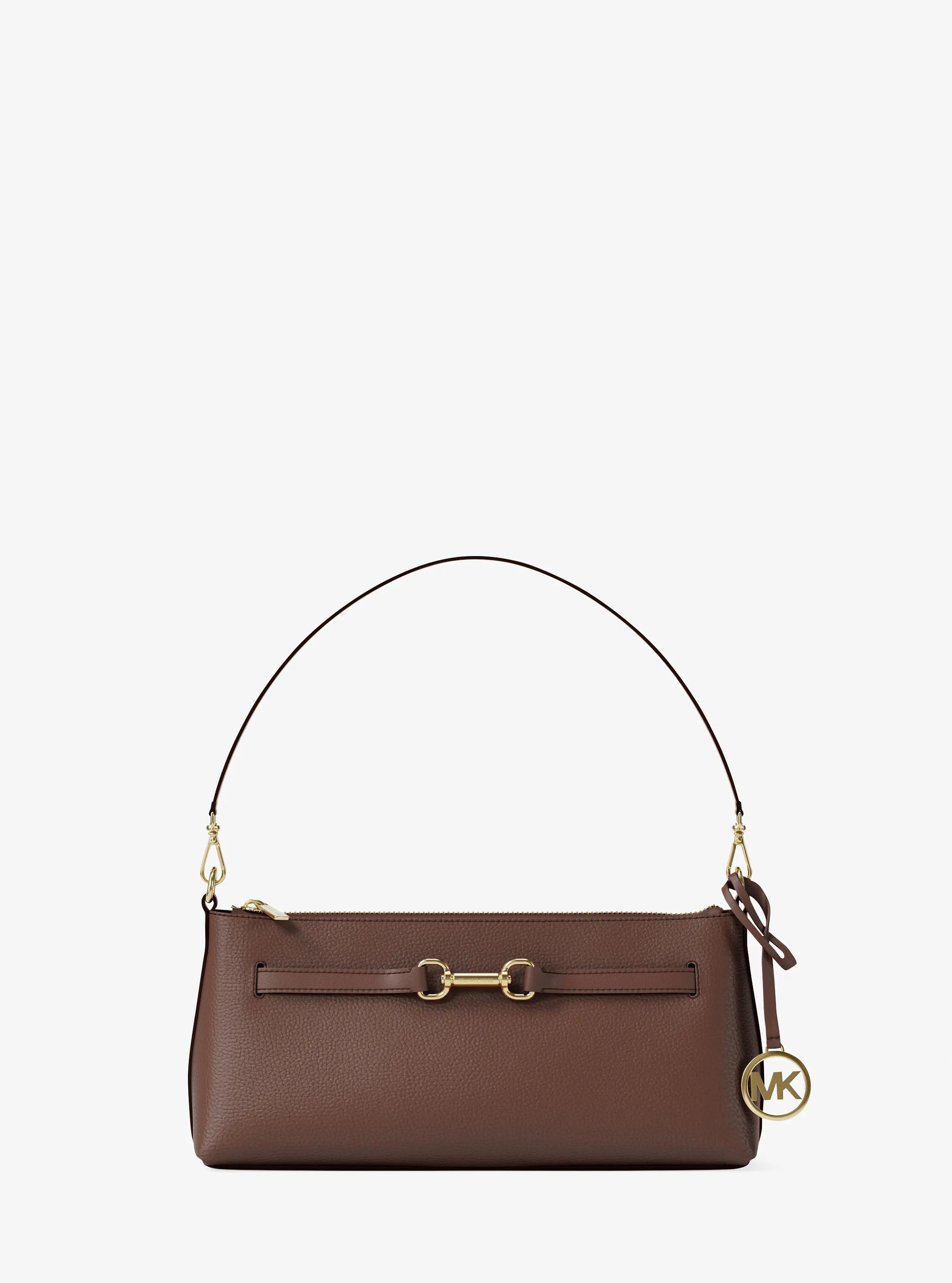 Carson Small Leather Convertible Crossbody Bag in NUTMEG | Michael Kors