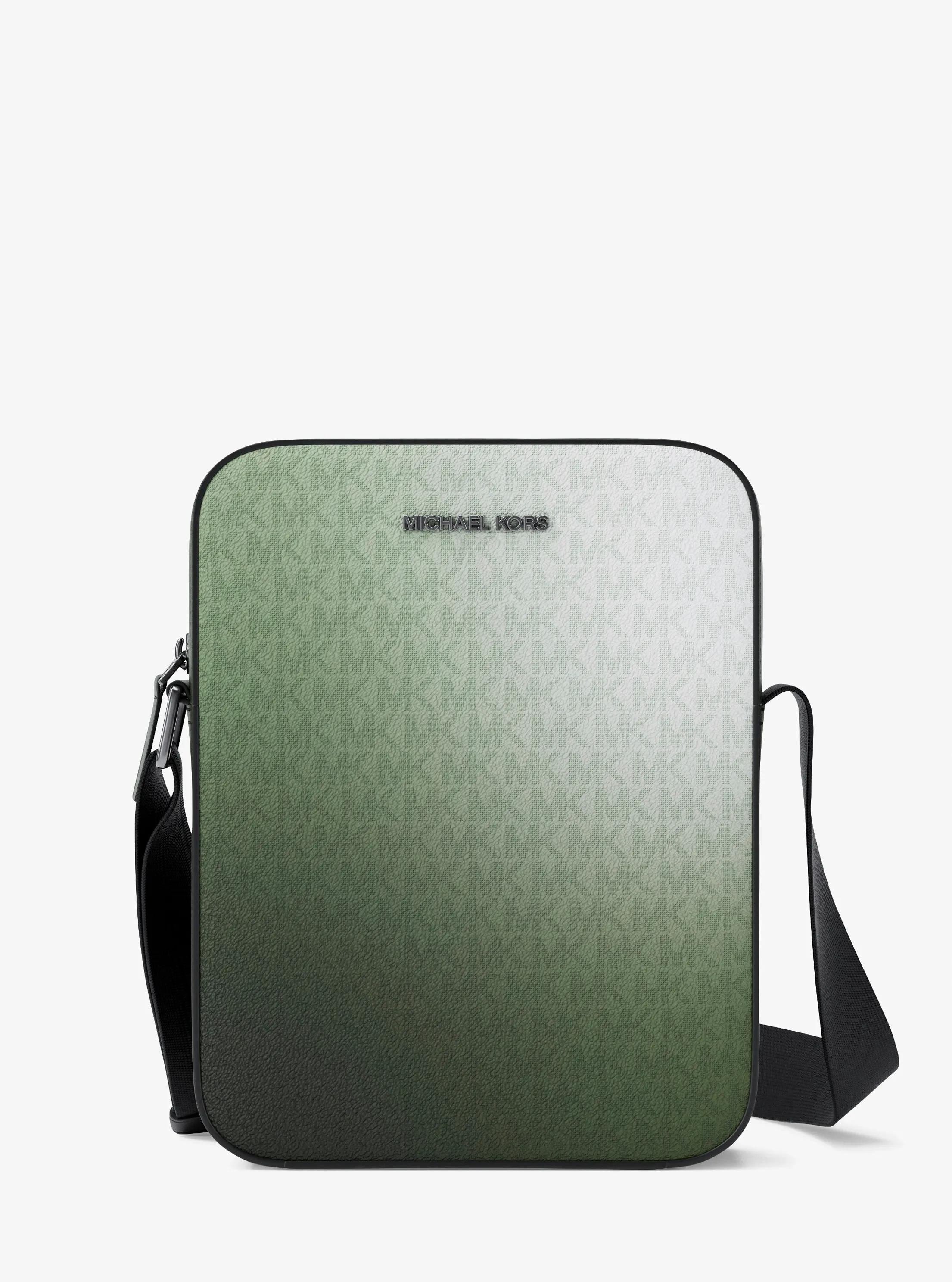 Cooper Small Ombr&eacute; Signature Logo Reporter Bag in MOSS MULTI | Michael Kors