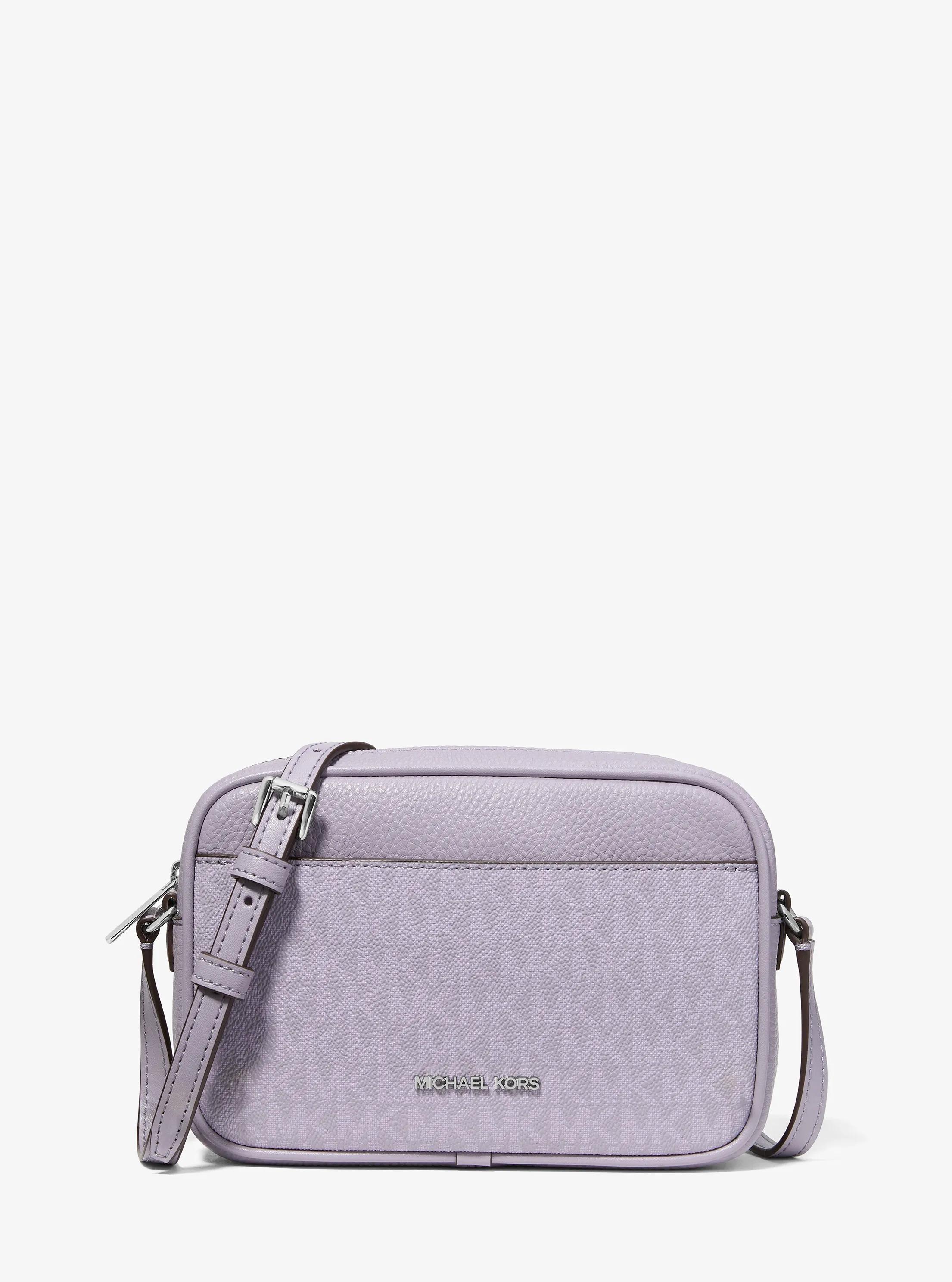 Jet Set Travel Small Signature Logo Camera Crossbody Bag in LILAC | Michael Kors