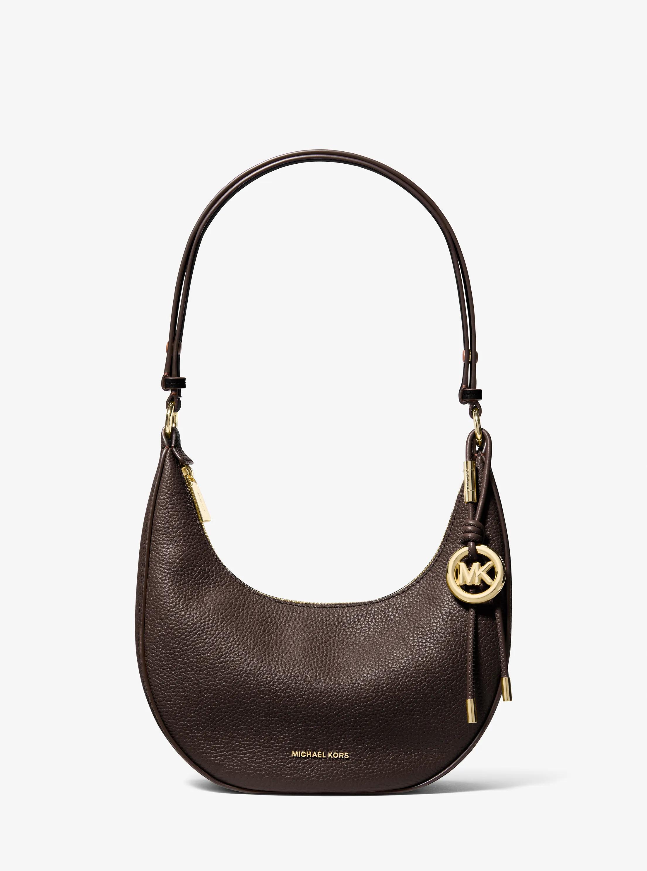 Petite pochette Nolita convertible en cuir grain&eacute; in CHOCOLAT | Michael Kors