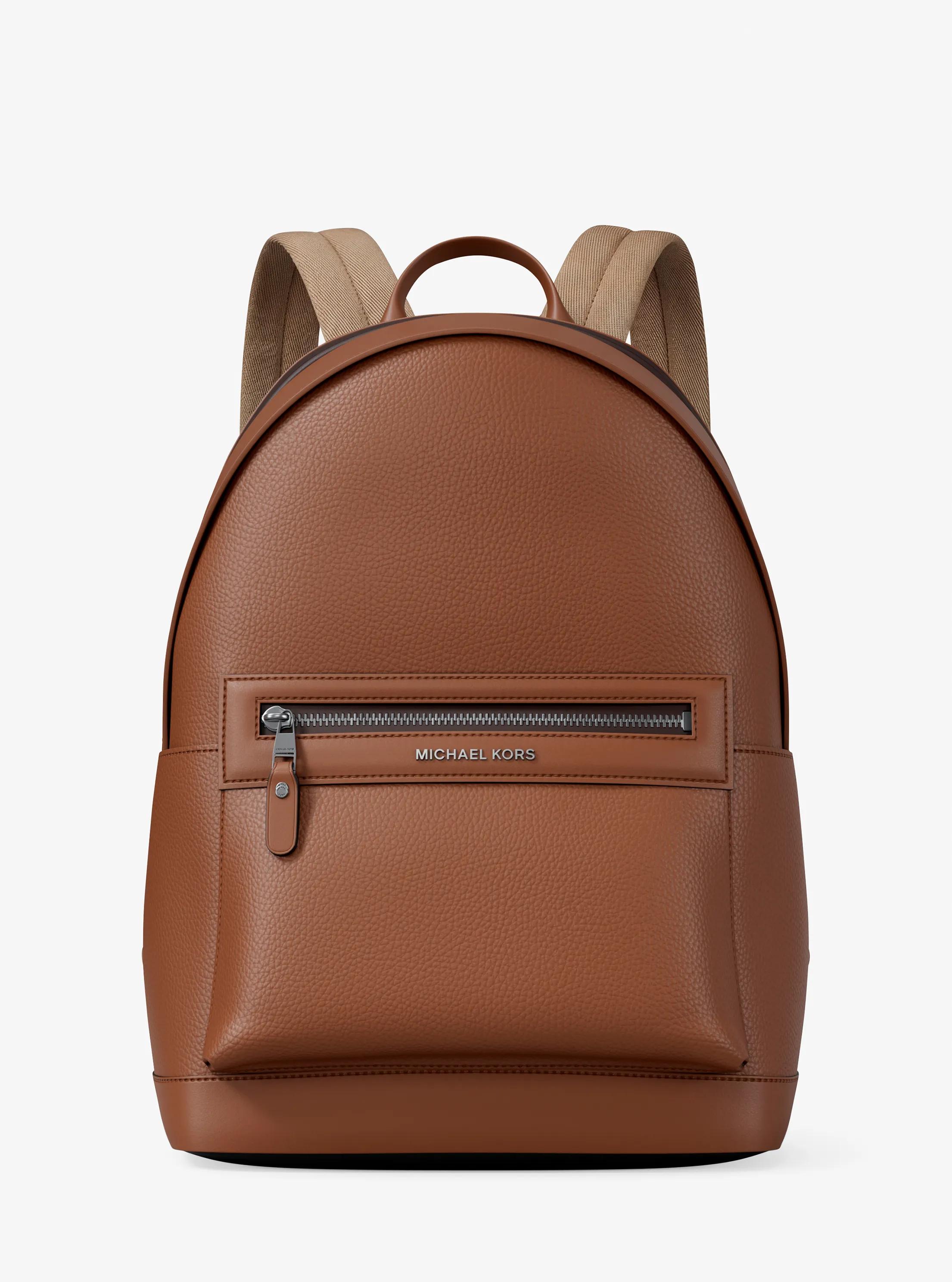 Jet Set Pebbled Leather Backpack in LUGGAGE | Michael Kors