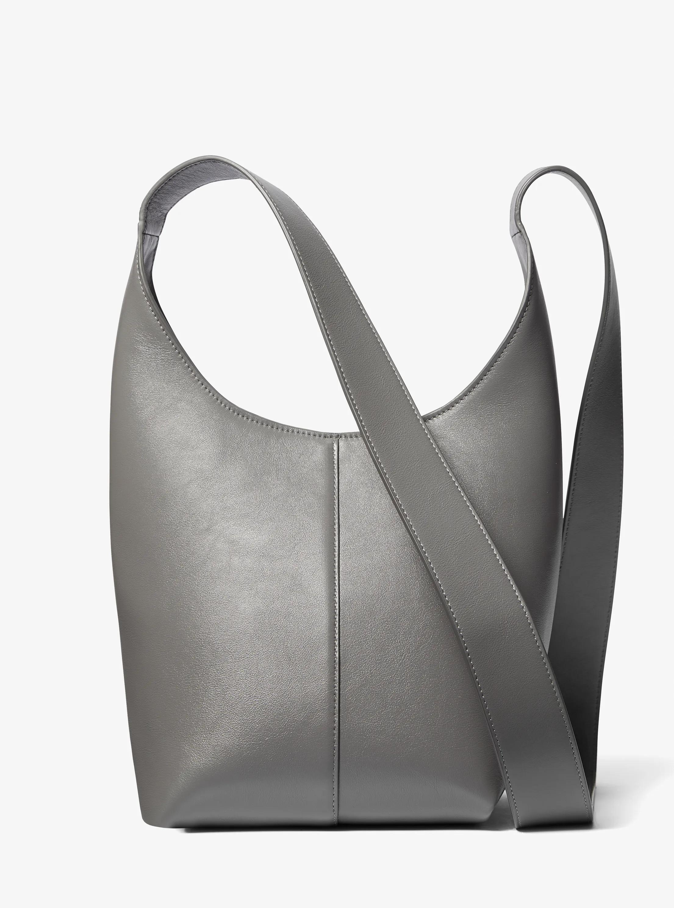 Dede Mini Leather Hobo Bag in SLATE | Michael Kors