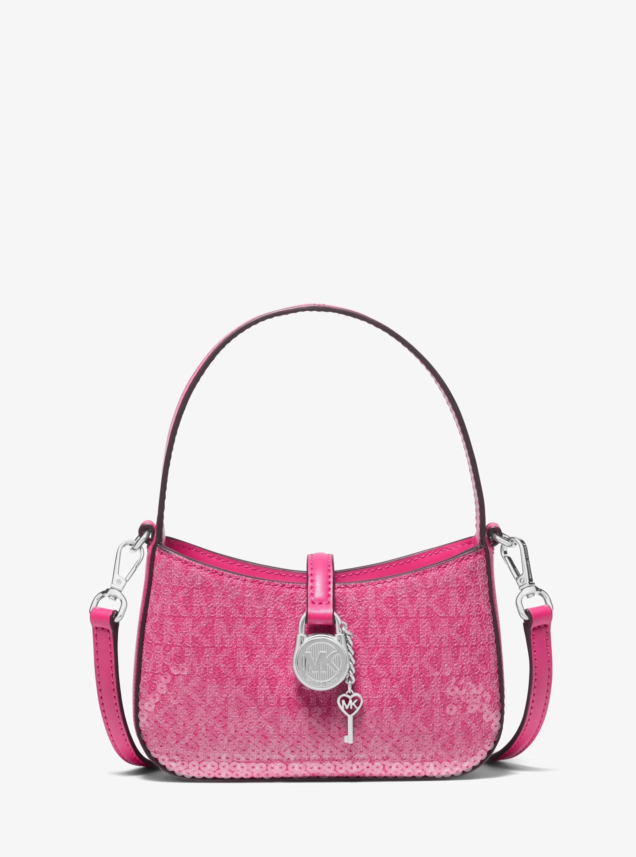 Tr&egrave;s petit sac &agrave; bandouli&egrave;re Lyra &agrave; logo Signature in PITAYA | Michael Kors