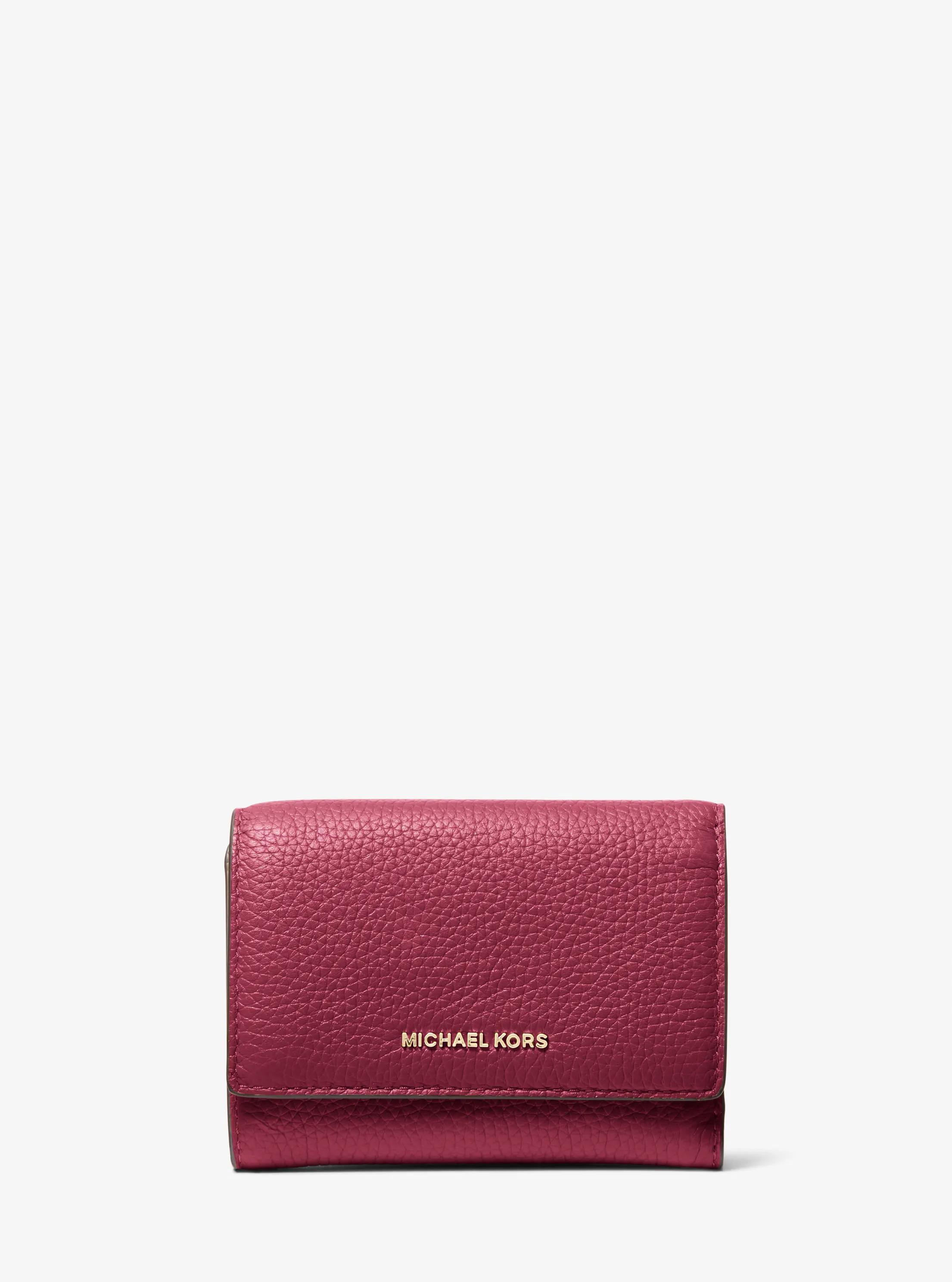 Bryant Medium Pebbled Leather Wallet in MULBERRY | Michael Kors