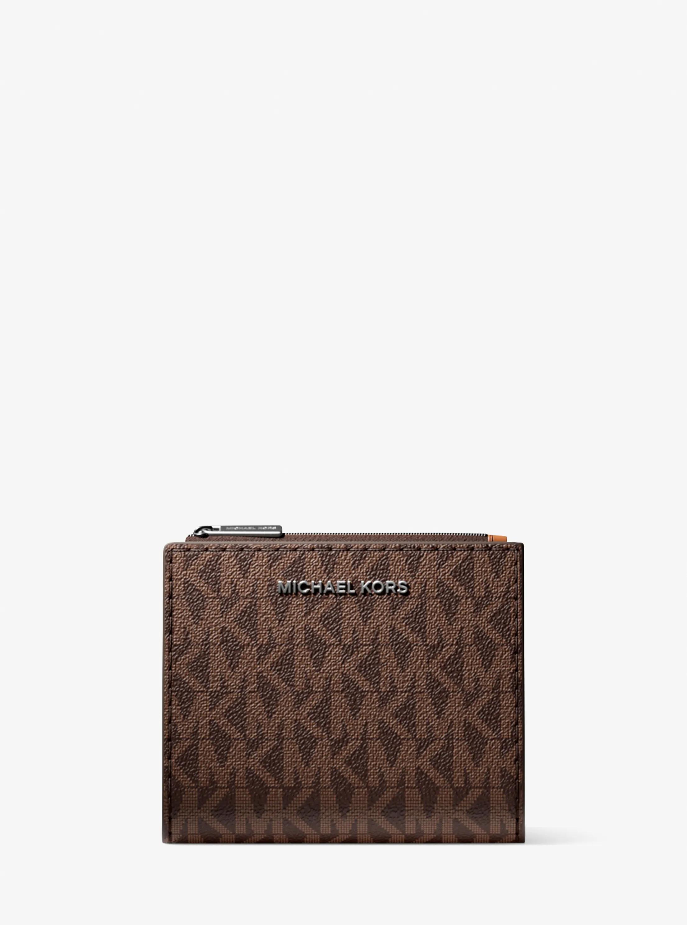 Hudson Signature Logo Wallet in BROWN/LUGGAGE | Michael Kors