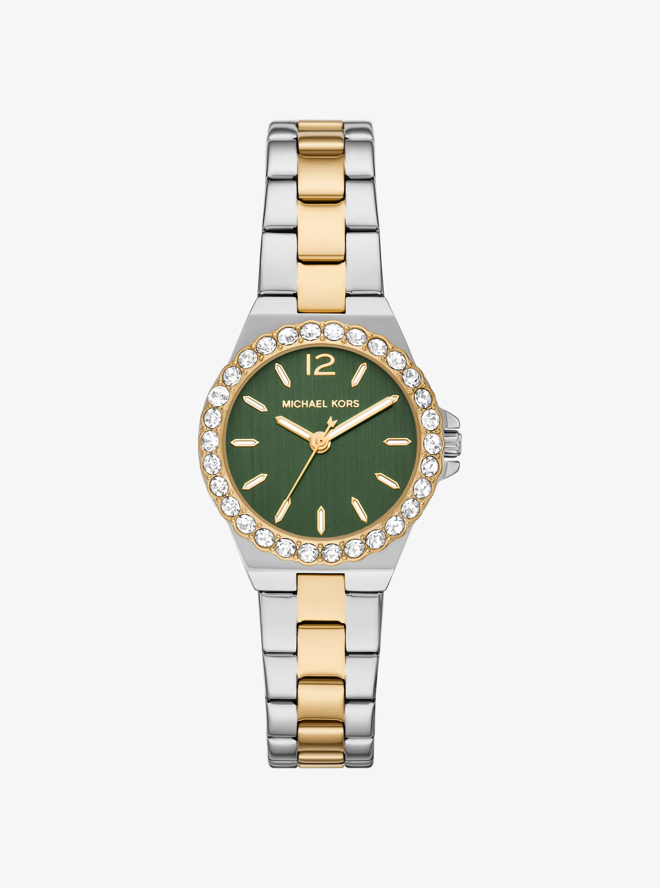 Reloj Lennox mini en dos tonos con pav&eacute; in BITONO | Michael Kors