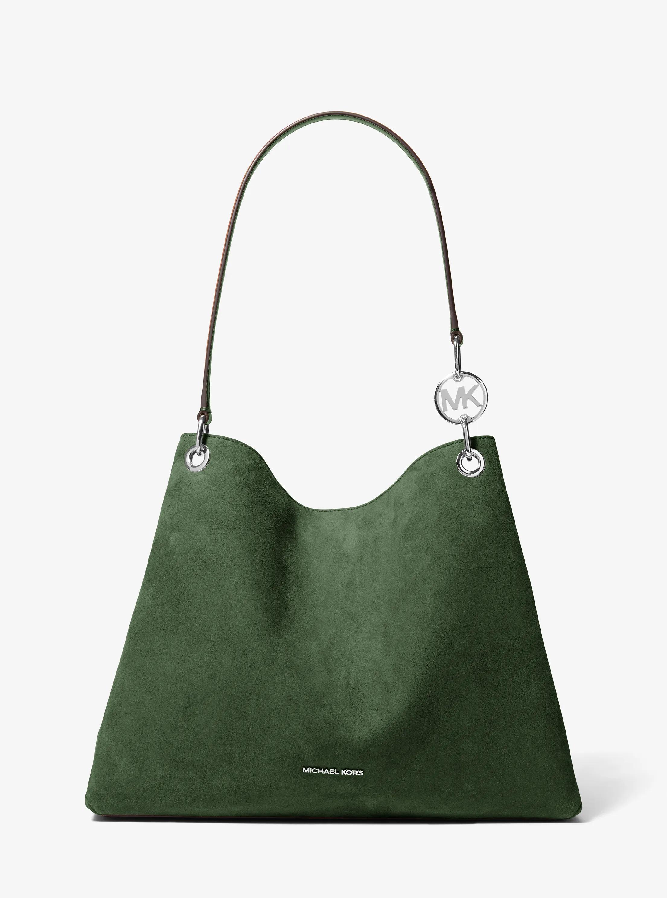 Christina Large Shoulder Bag in AMAZON GREEN | Michael Kors