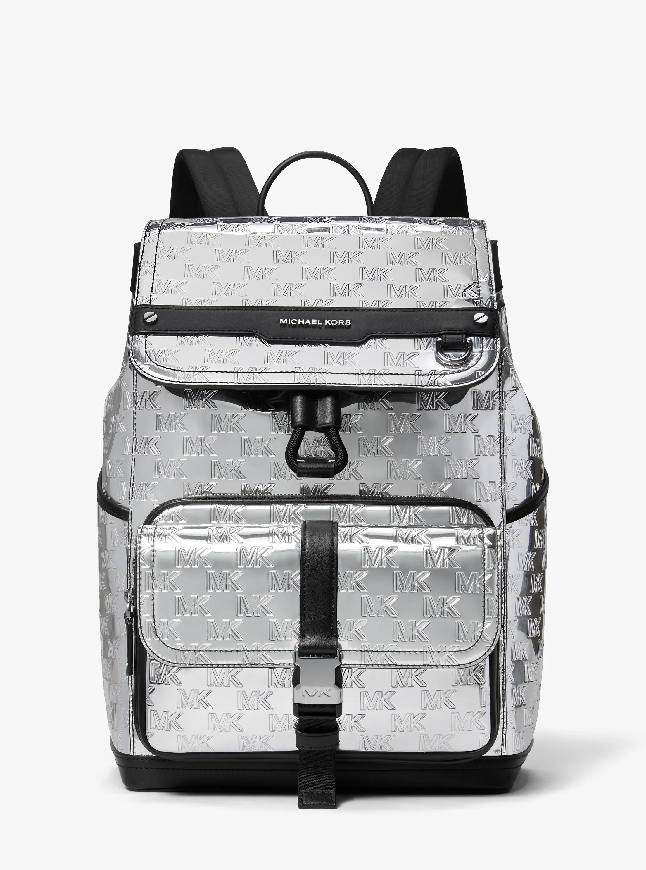 Mochila Hudson metalizada con logotipo en relieve