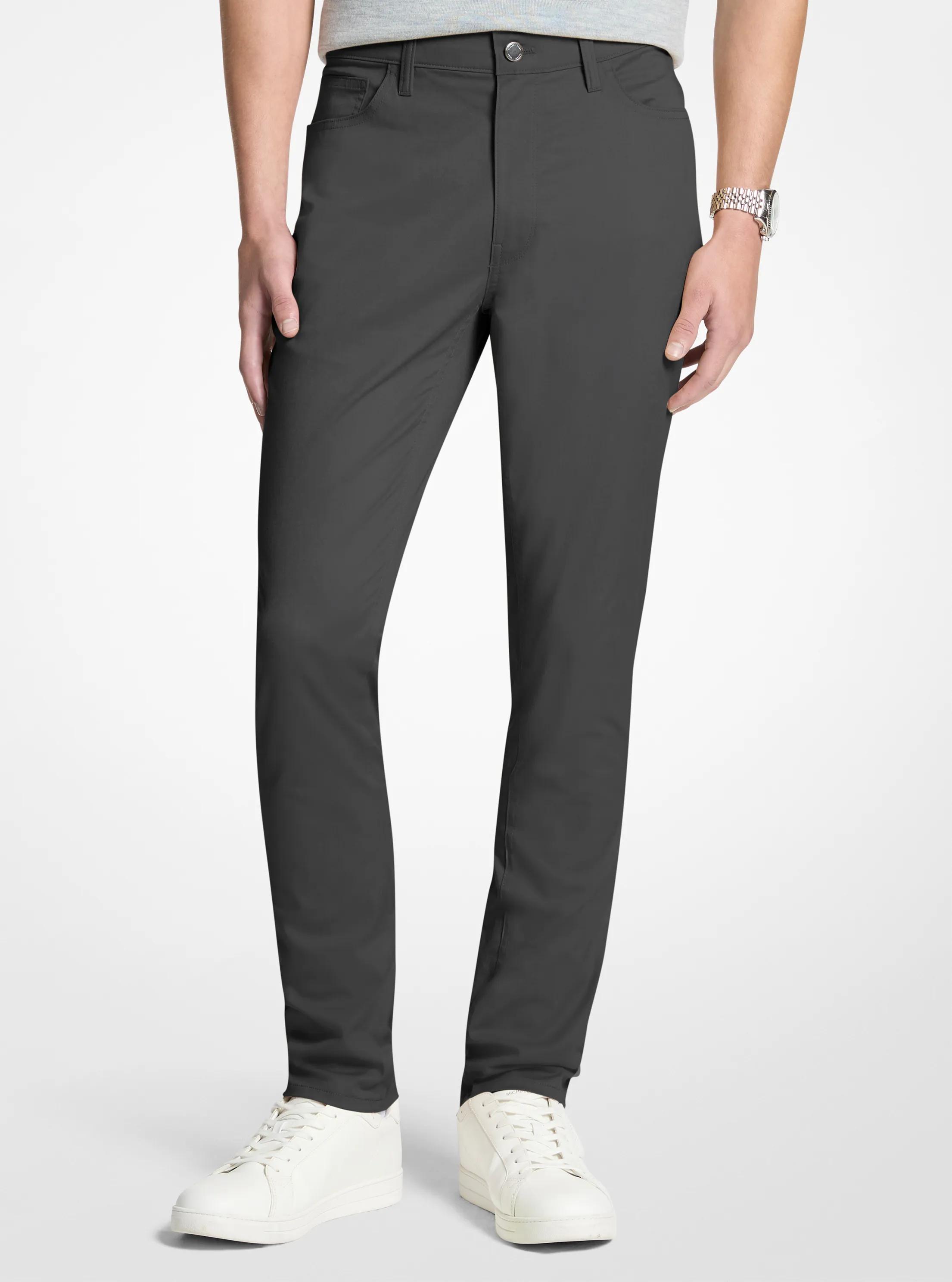 Parker Stretch Denim Pants in CHARCOAL | Michael Kors