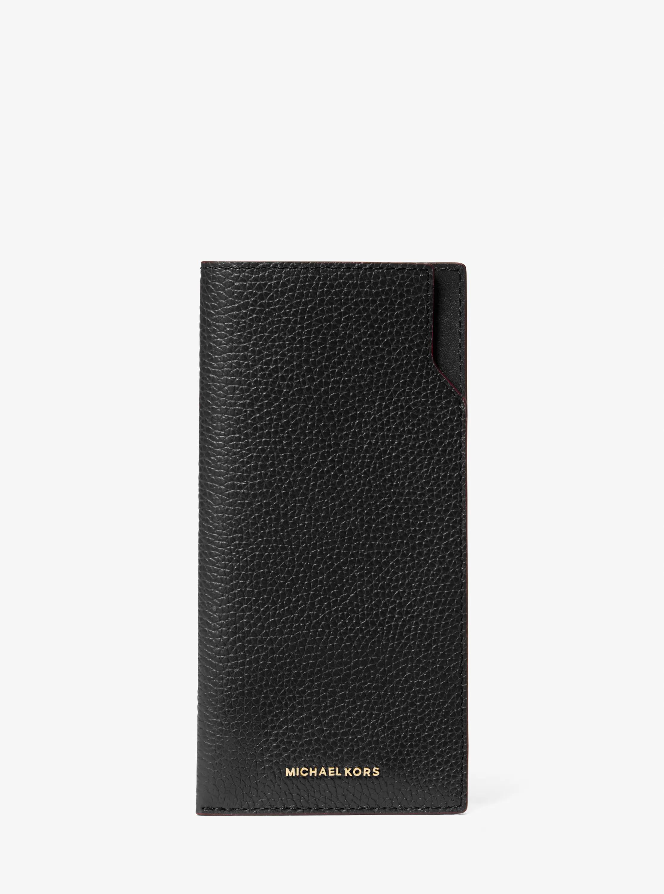 Estuche para gafas de sol Jet Set en piel granulada in NEGRO | Michael Kors