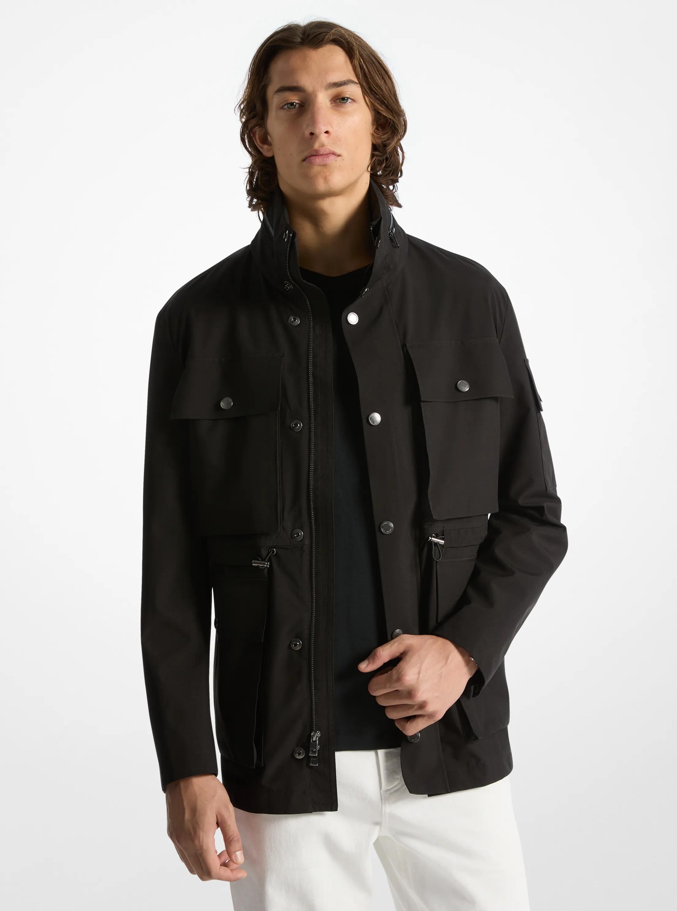 MK Veste tissée de style militaire - Noir - Michael Kors