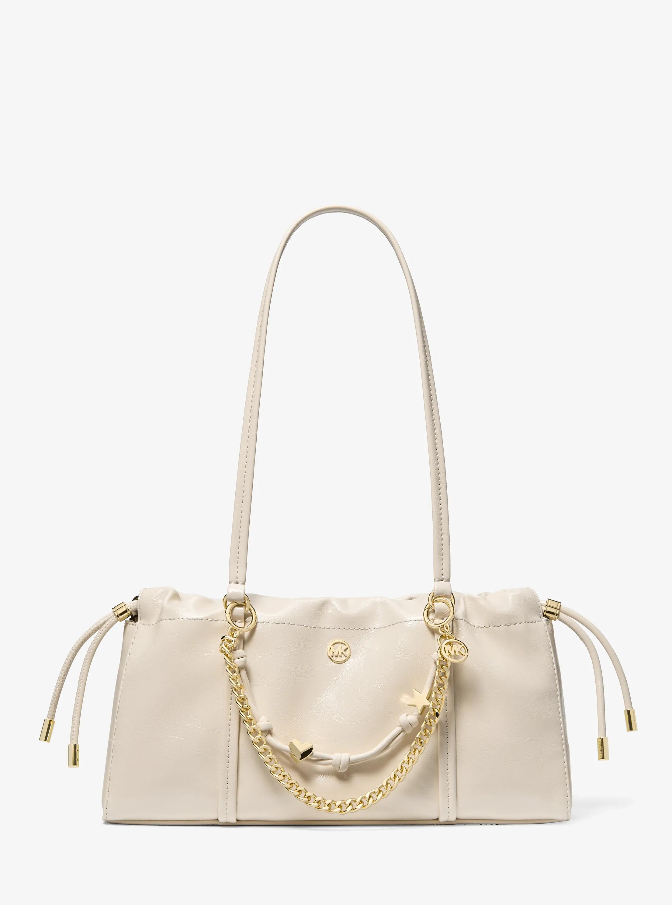 Matilda Small Cinched Shoulder Bag in LT CREAM | Michael Kors