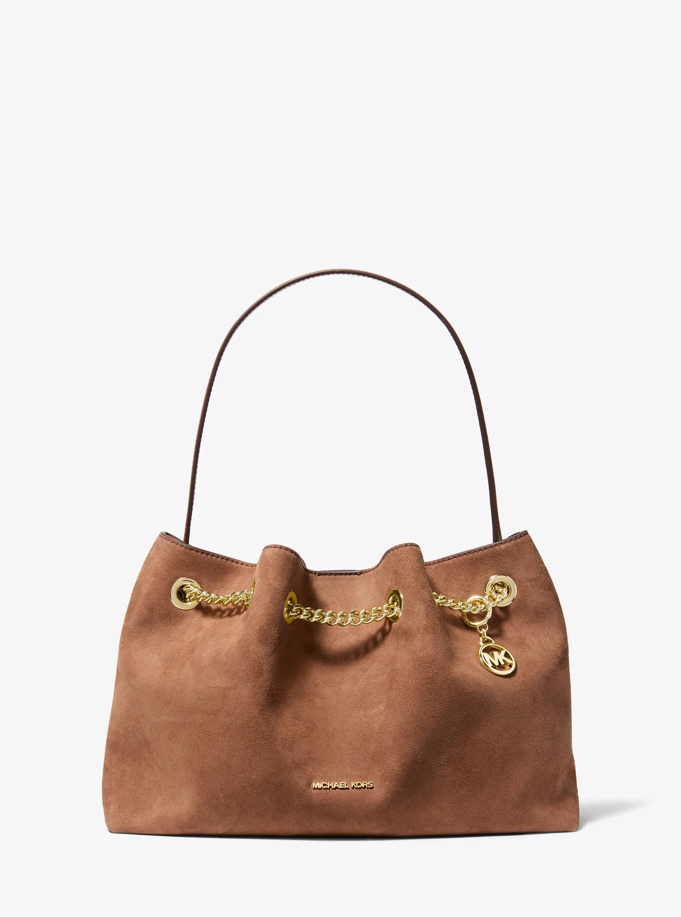 Mina Large Shoulder Bag in LUGGAGE | Michael Kors