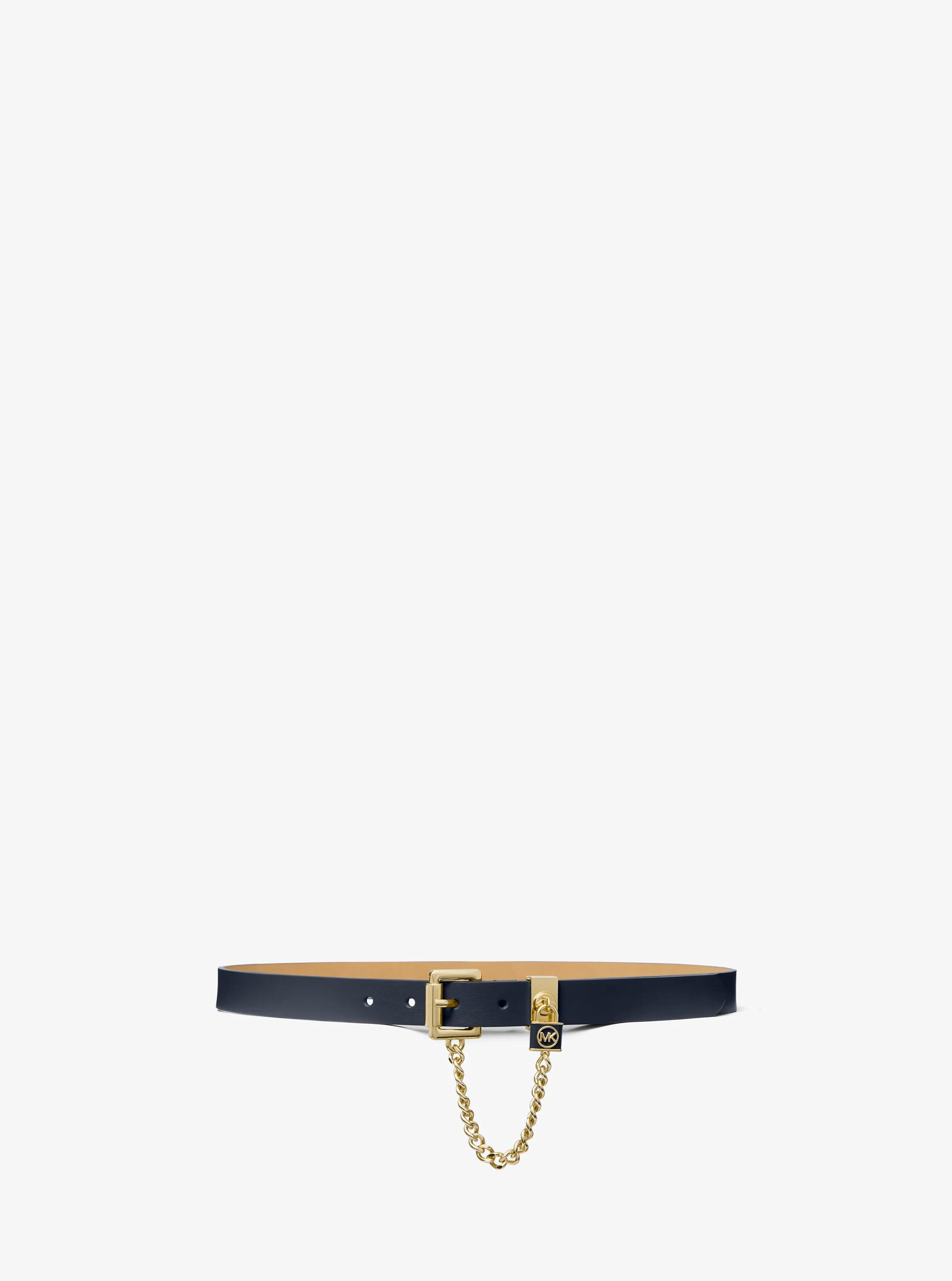 Chain Embellished Belt in NAVY | Michael Kors
