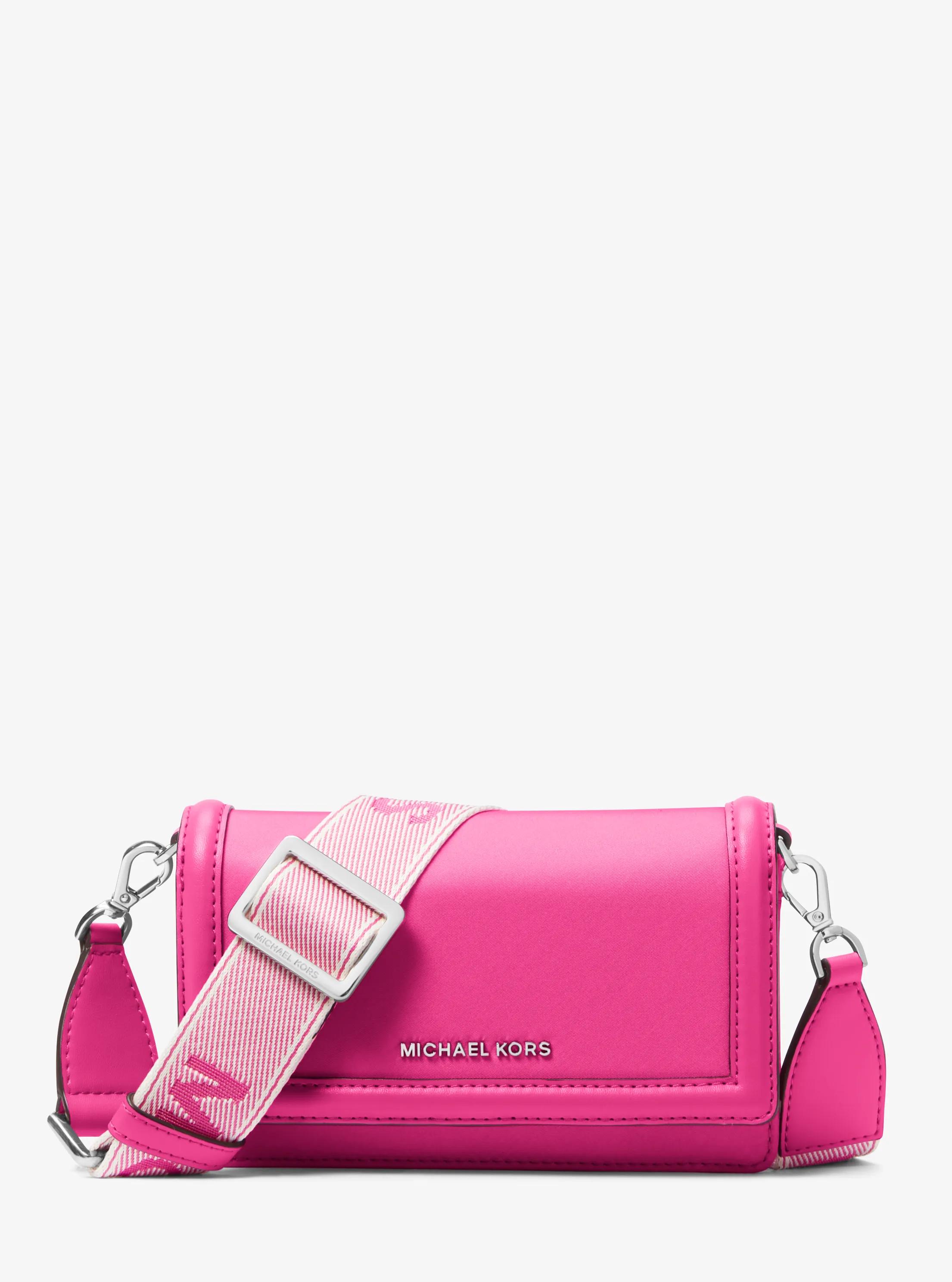 Bandolera Jet Set peque&ntilde;a de nailon con compartimento para smartphone