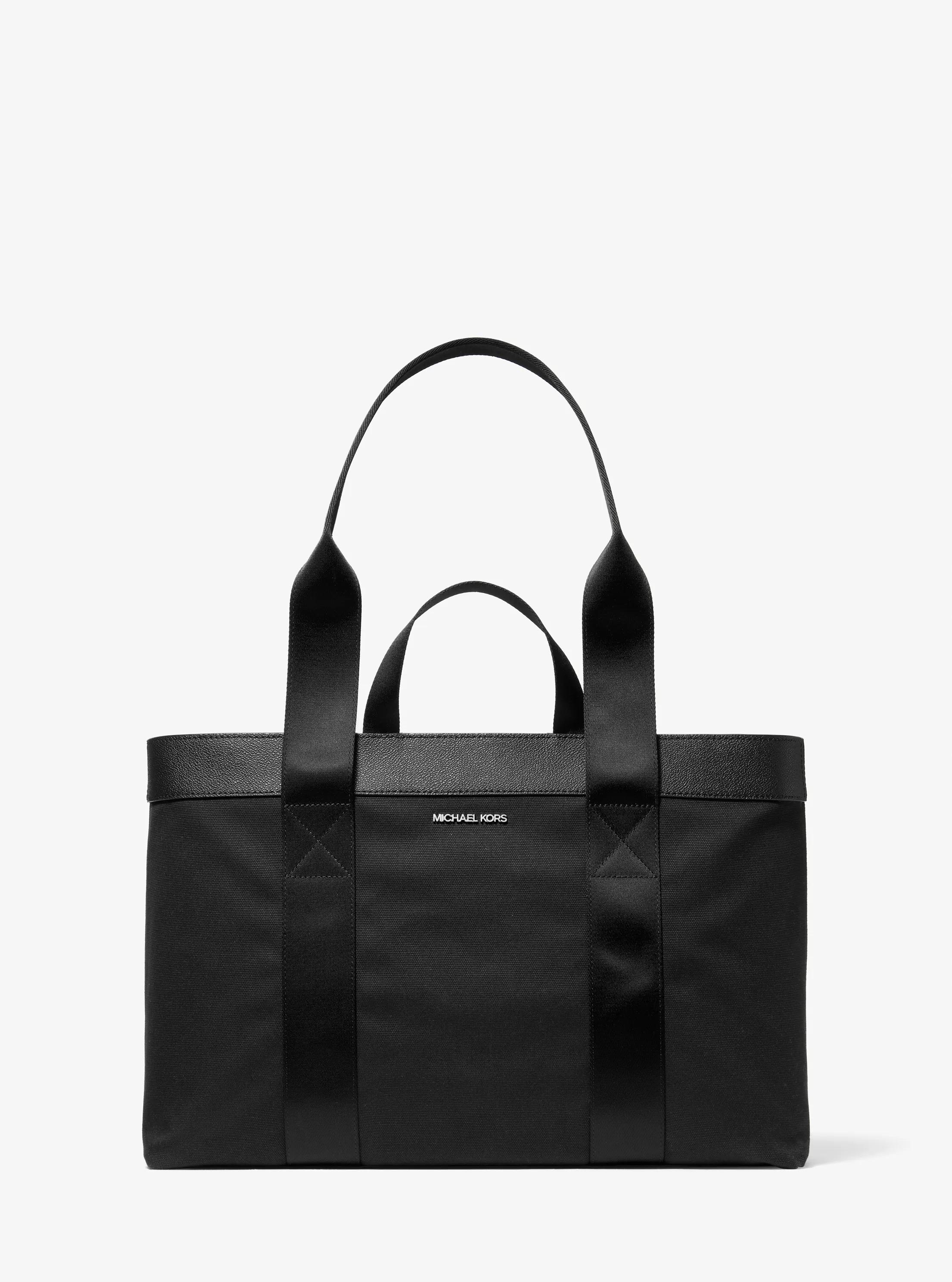 Cooper Canvas Tote Bag in BLACK | Michael Kors