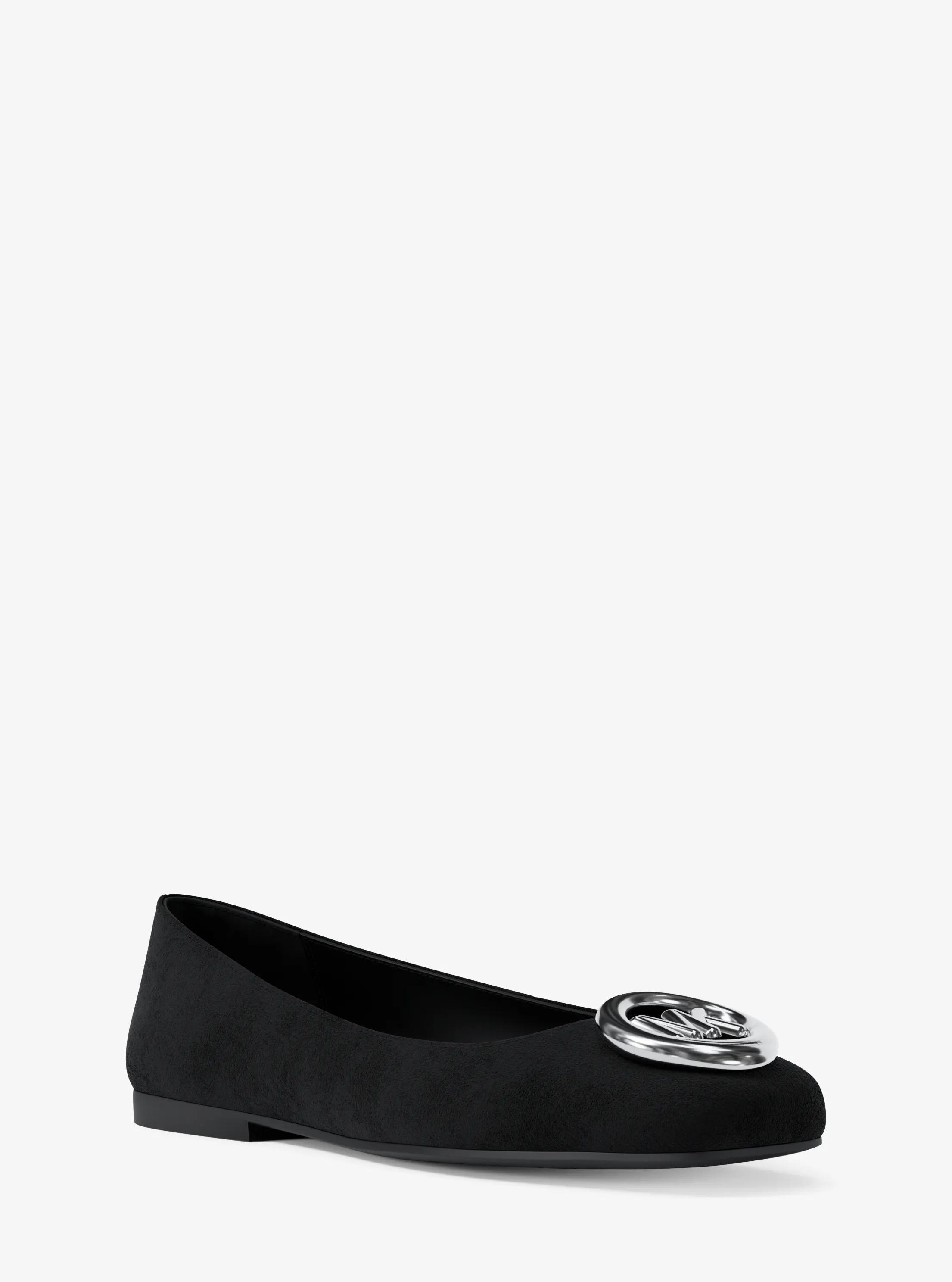Milan Suede Ballet Flat in BLACK | Michael Kors