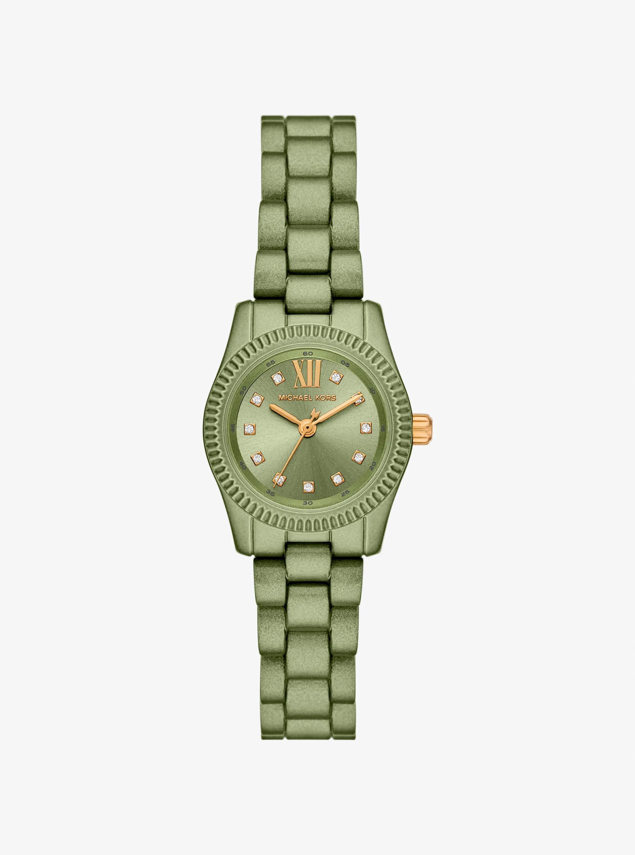 Limited-Edition Petite Lexington Green-Tone Watch in DUSTY SAGE | Michael Kors