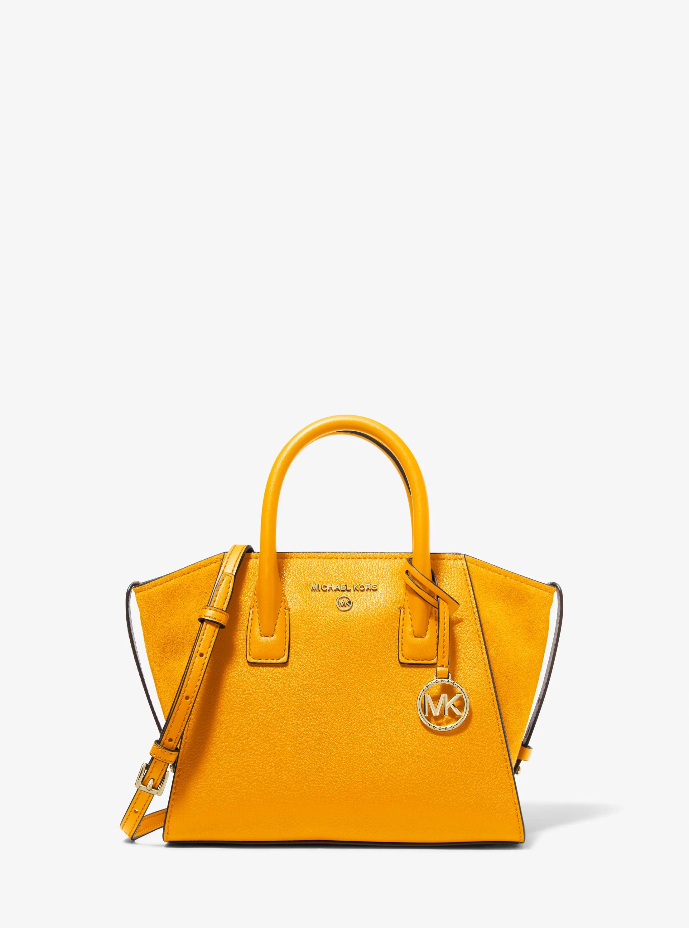 Bolso satchel Avril peque&ntilde;o de piel con cremallera superior