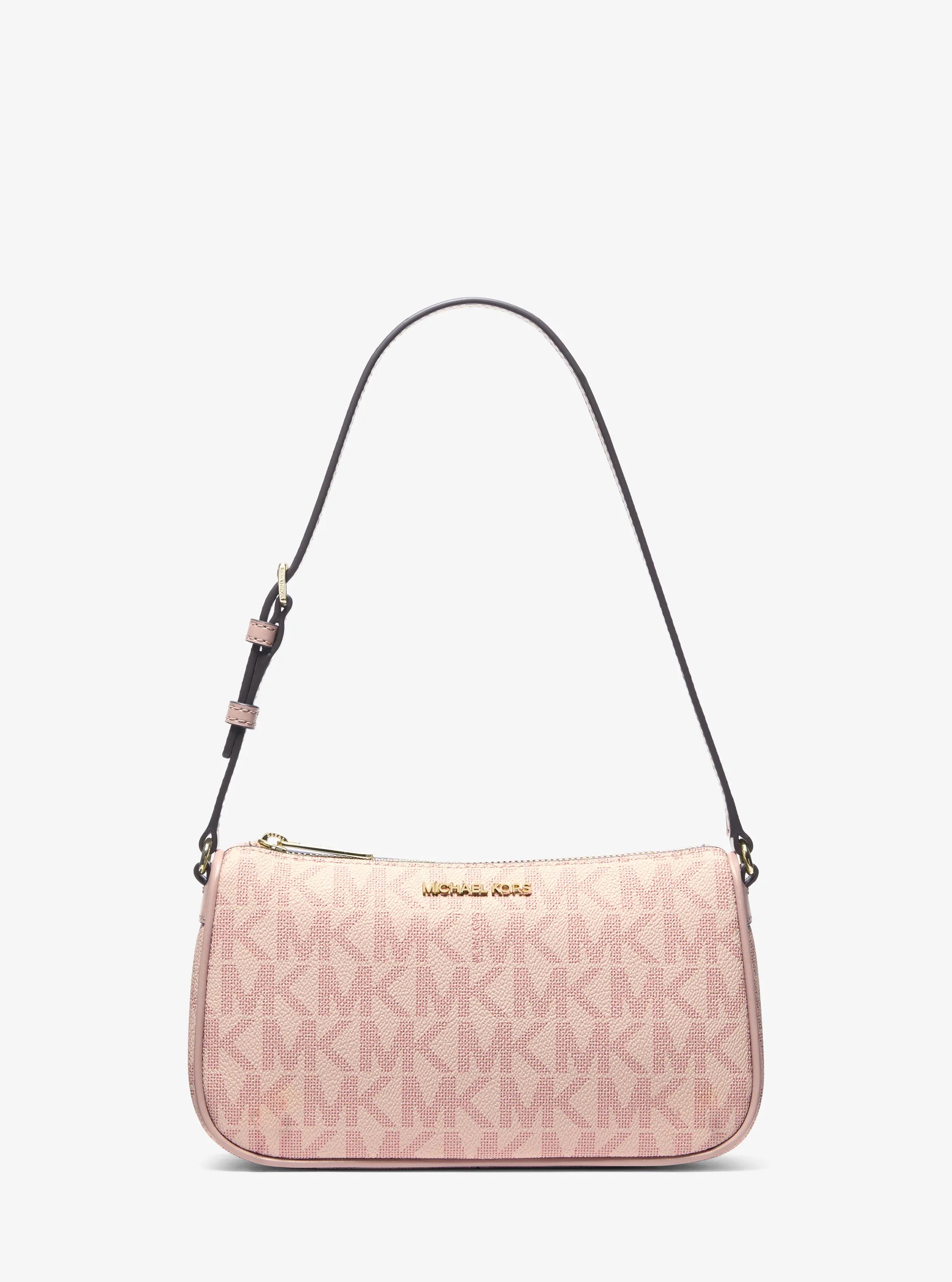 Jet Set Medium Signature Logo Pochette in BALLET | Michael Kors