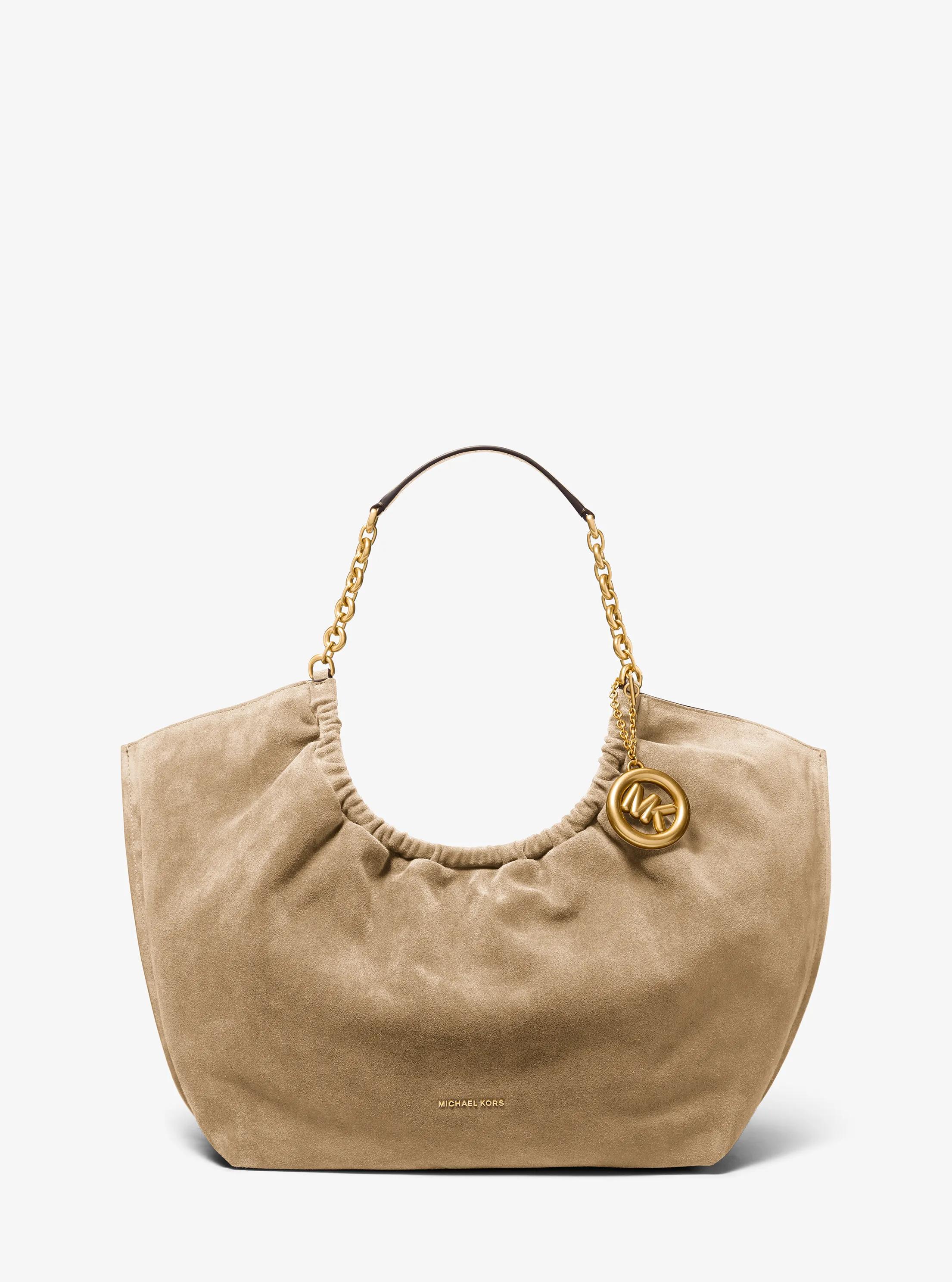 MK Grand cabas Indie en daim - Naturel - Michael Kors